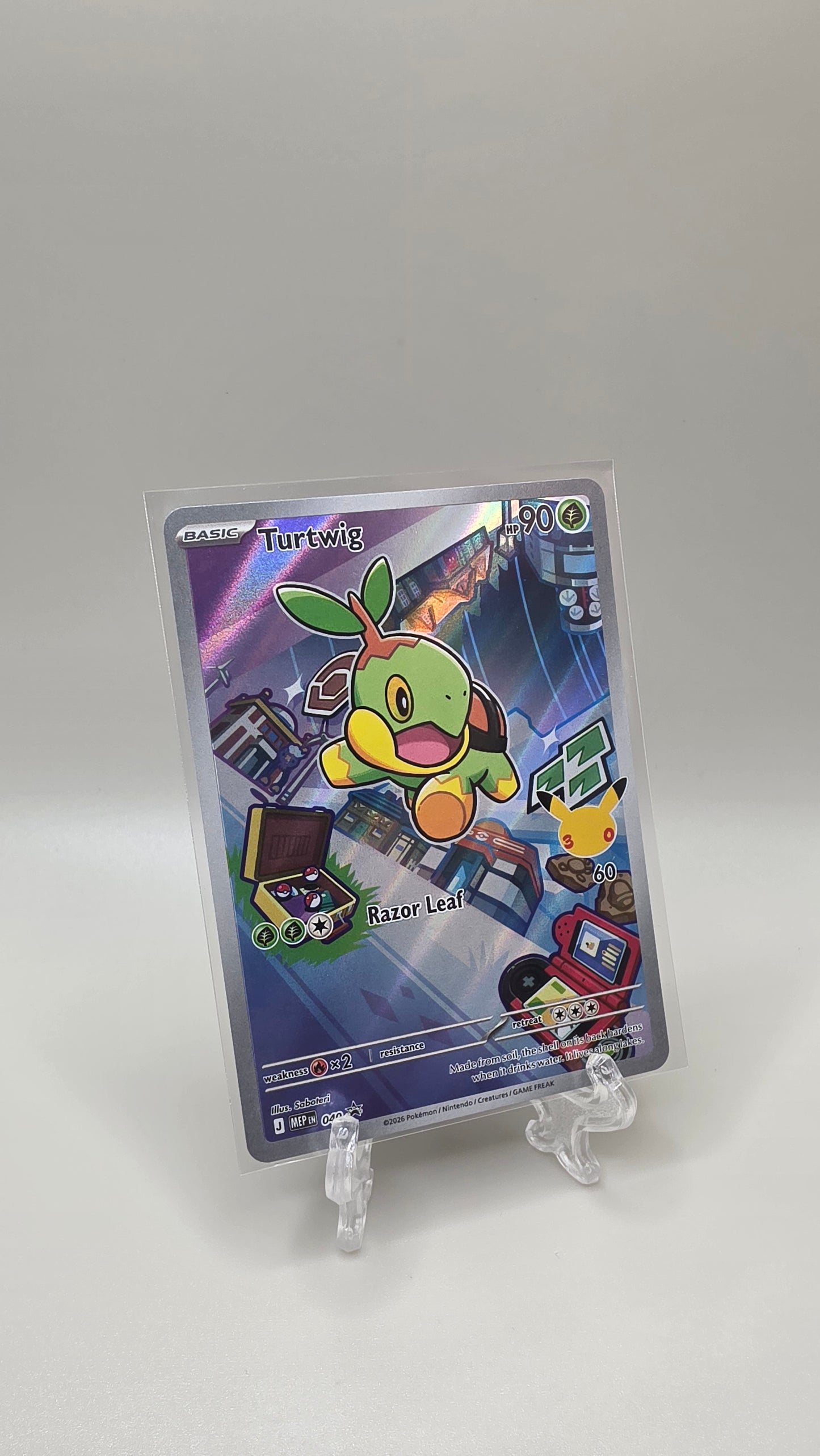 Pokémon TCG Turtwig First Partner Illustration Series 1 Card