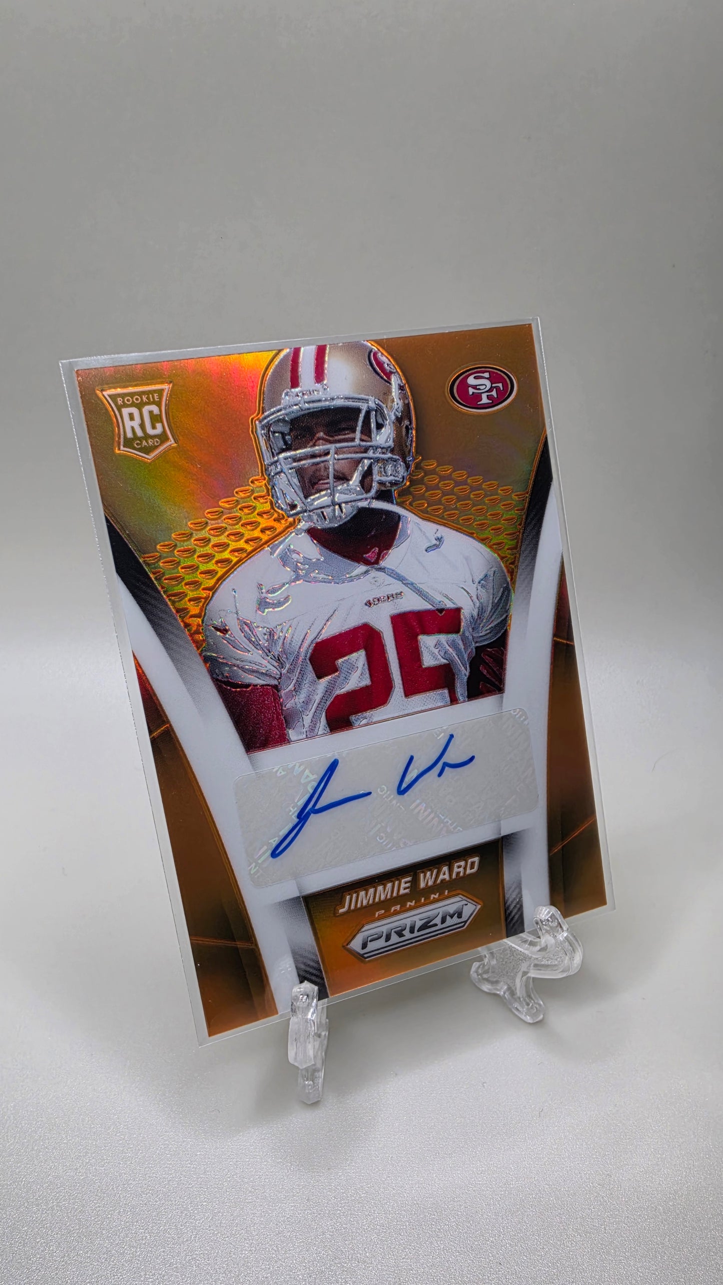 2014 Panini Prizm Orange Prizm Jimmie Ward #/75 Card #AR-JW