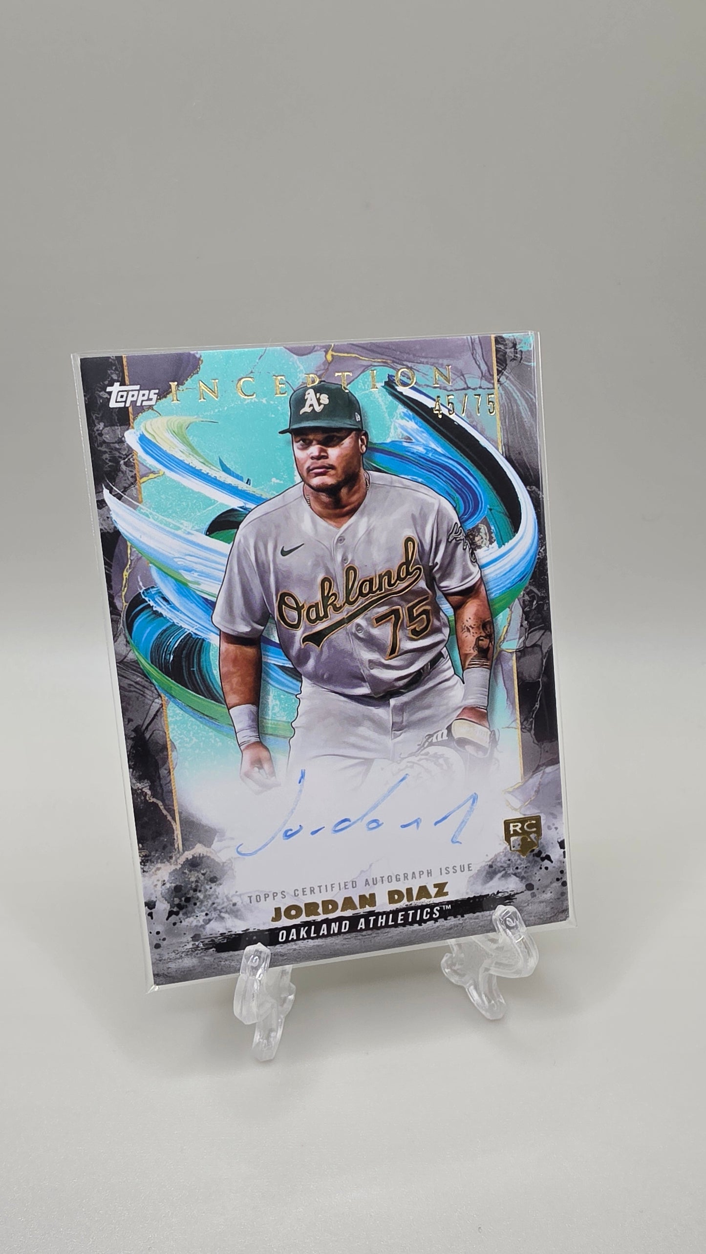 2023 Topps Inception Jordan Diaz Rookie On Card Auto #/75 Card #BRES-JDI