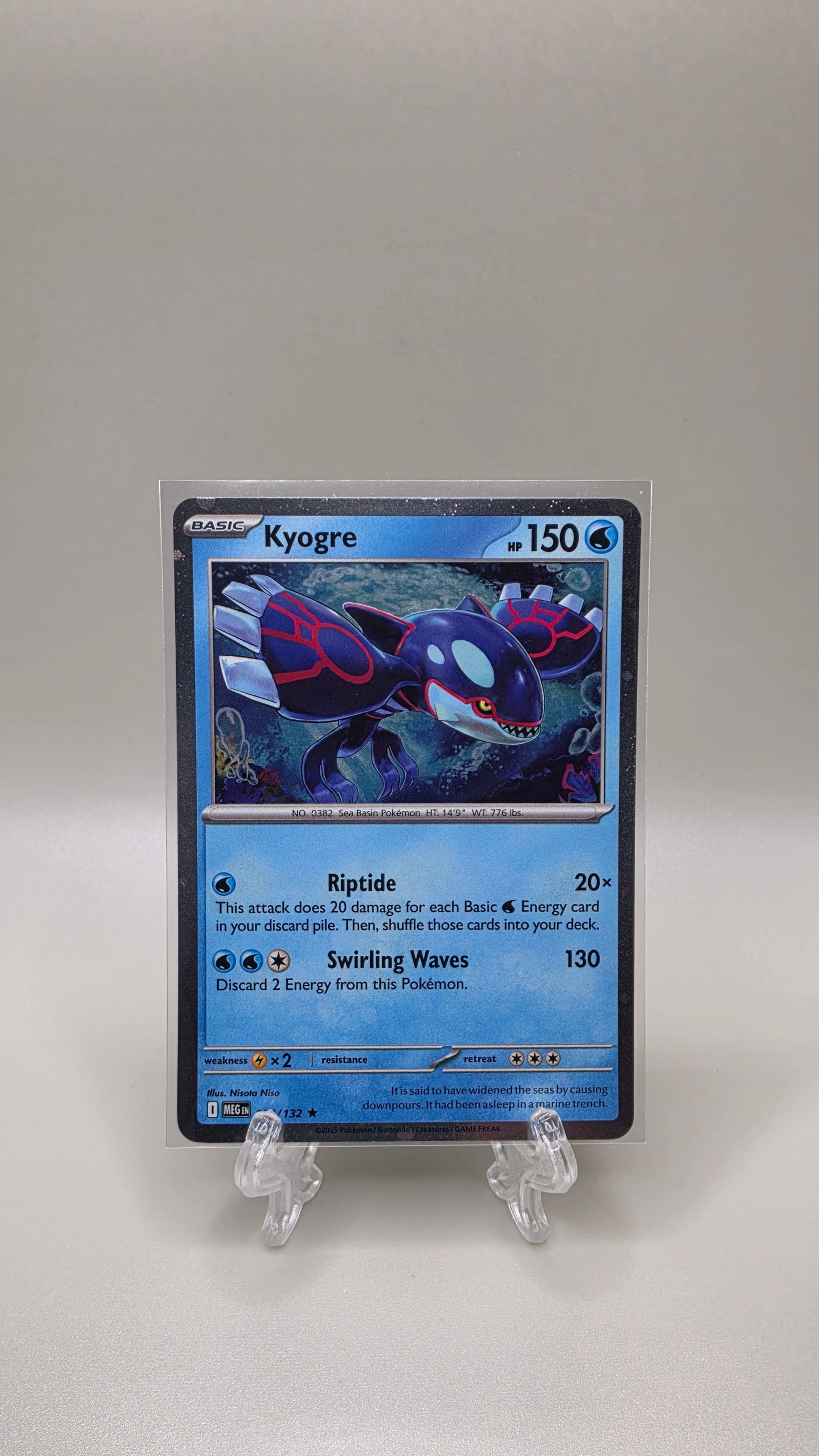 Pokémon TCG Kyogre 034/132 Promo Card English