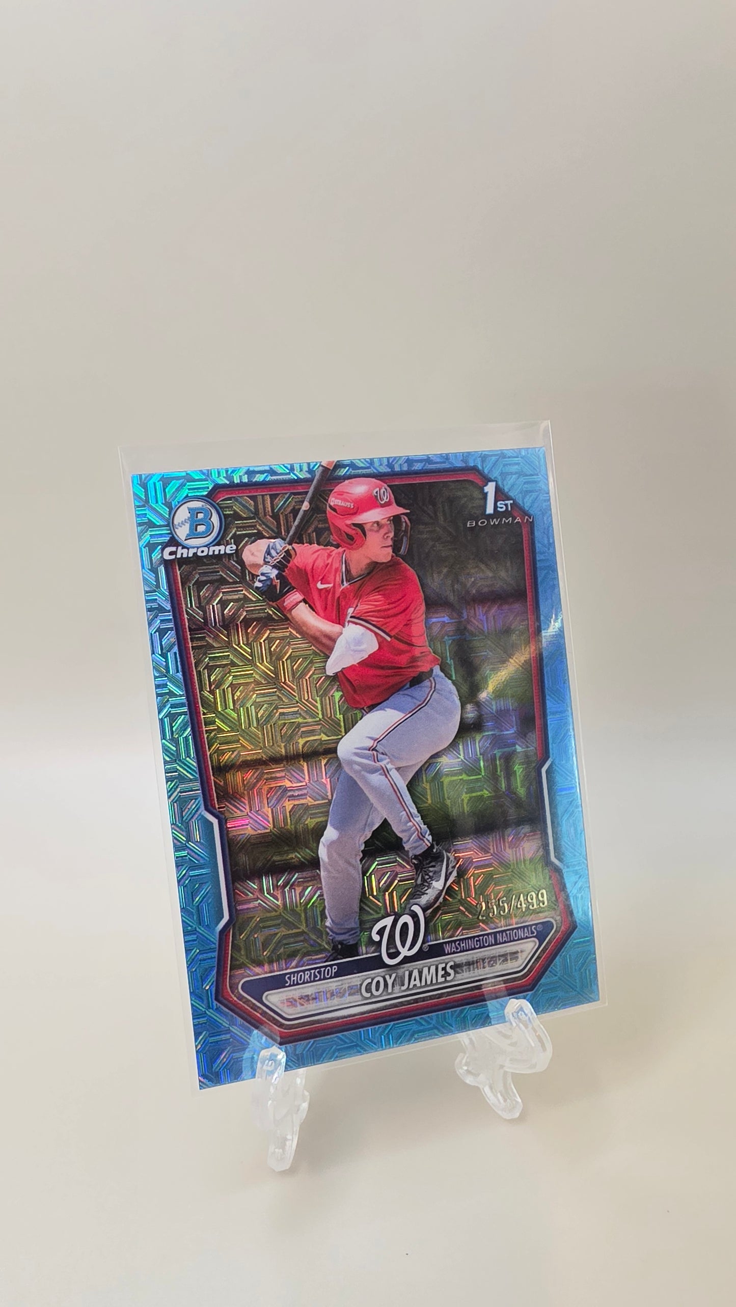 2025 Bowman 1st Coy James Blue Mojo /499 #BCP-33