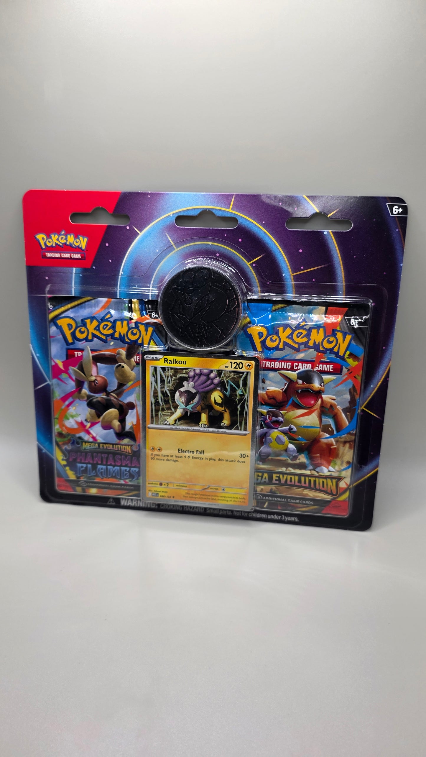 Pokemon TCG Raikou 2 Pack Blister /w Coin Sealed