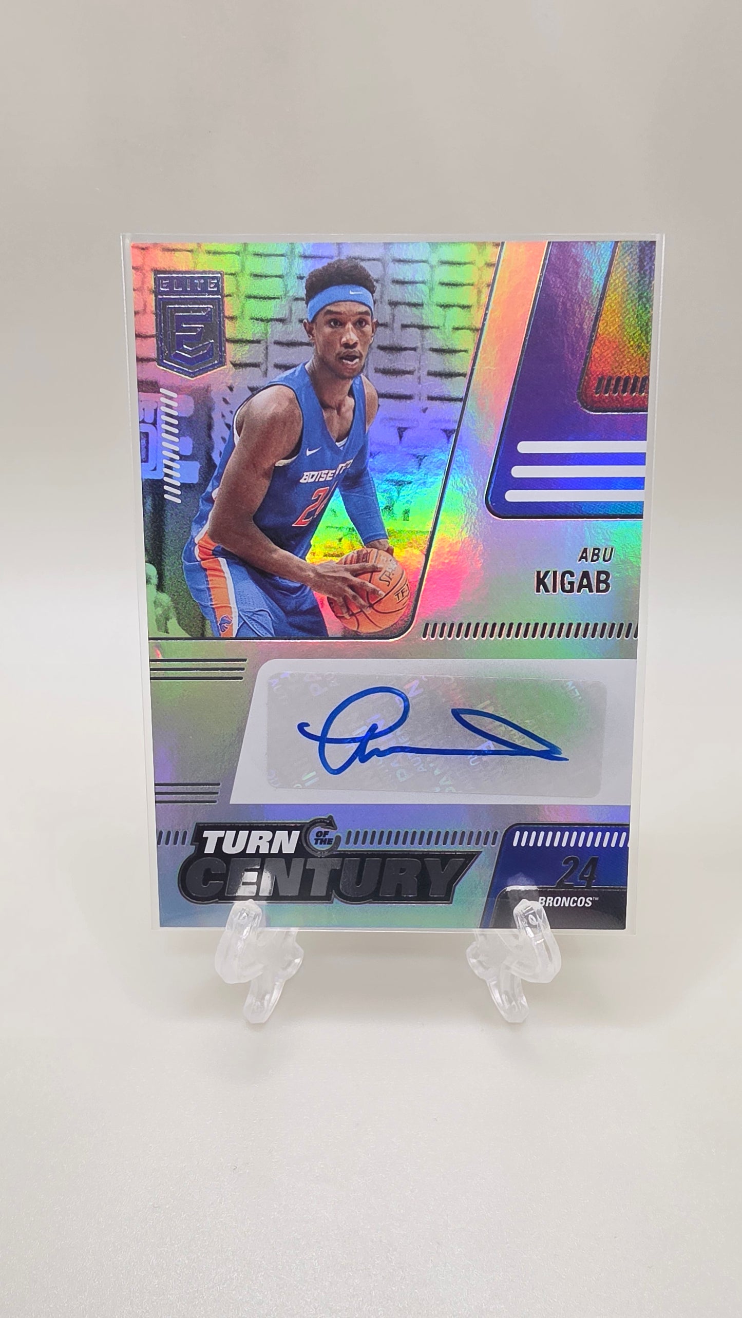 2022 Panini Chronicles Elite Turn of the Century Abu Kigab Auto Card #TTC-AKI