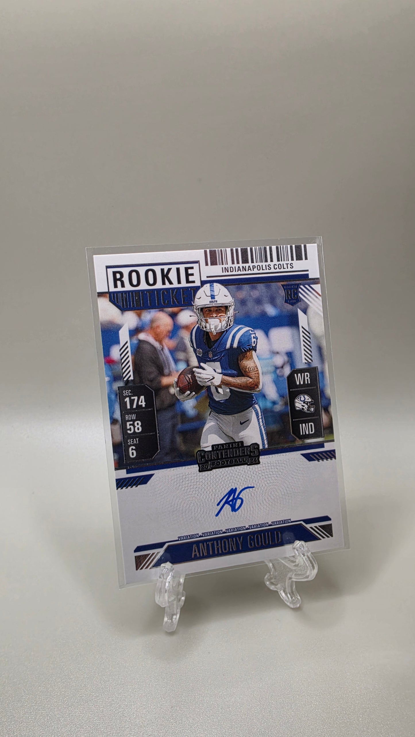 2024 Panini Contenders Anthony Gould Rookie Ticket Auto Card # 140