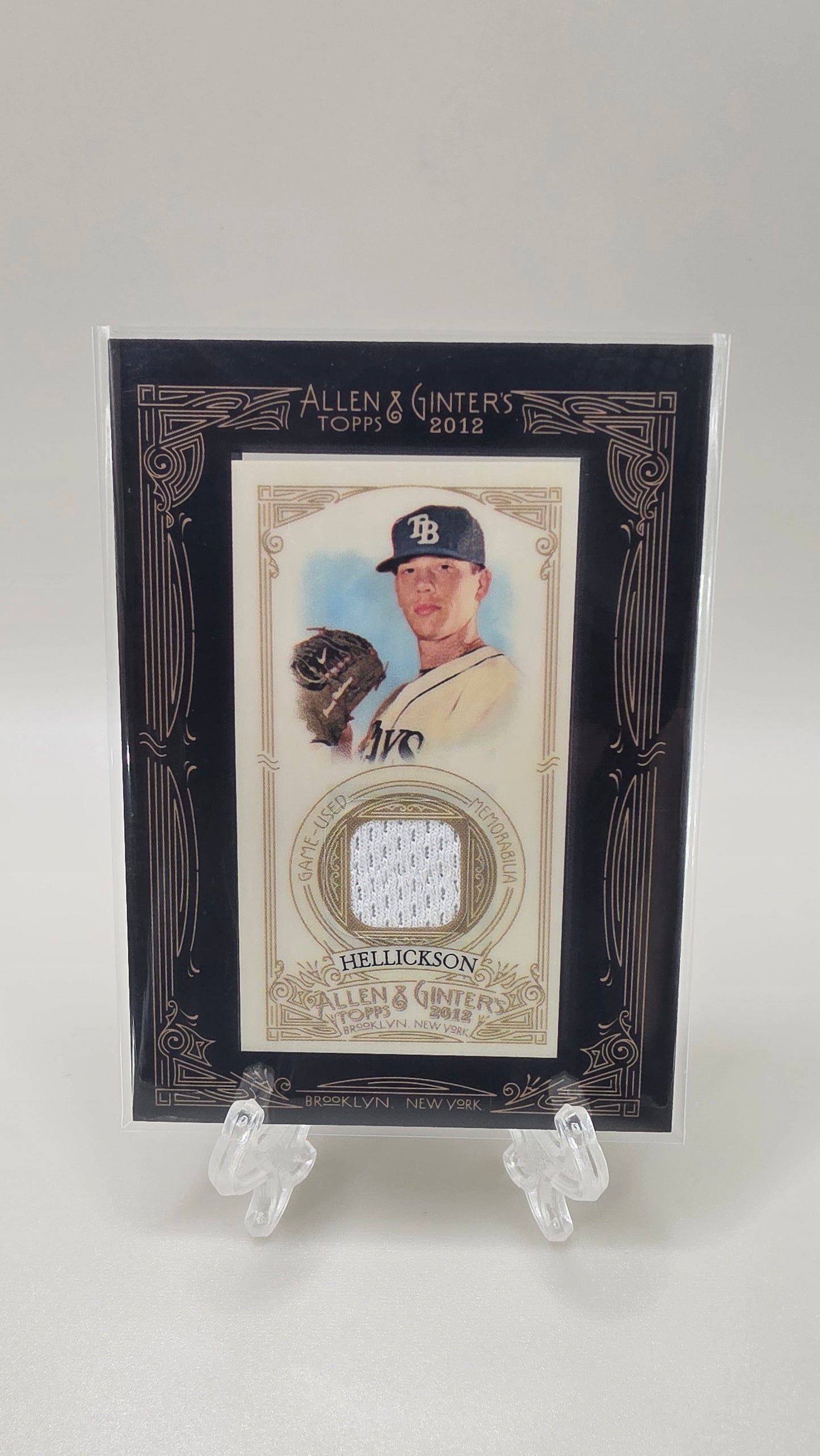 2012 Allen & Ginters Jeremy Hellickson Relic Card #AGR-JHE
