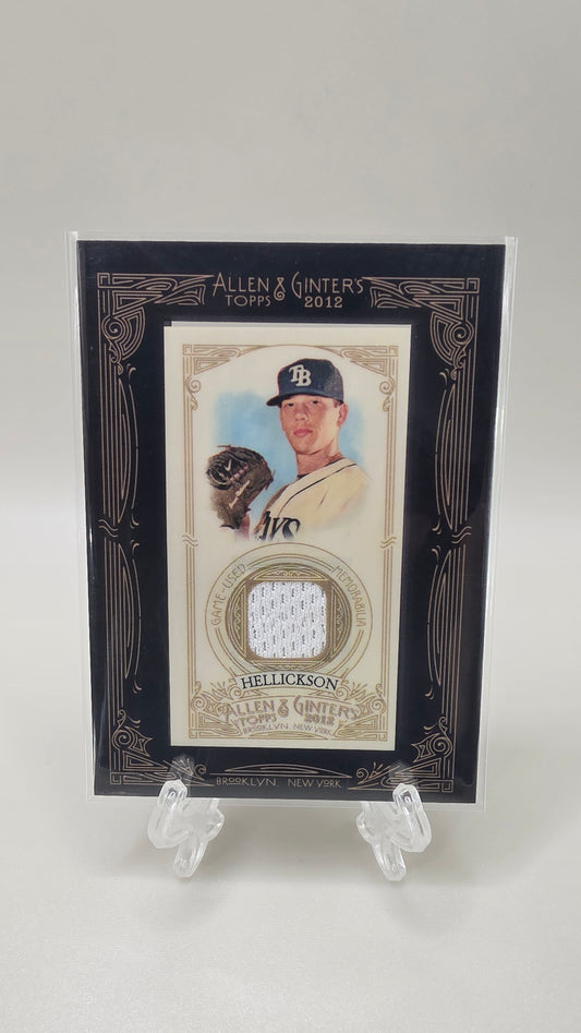 2012 Allen & Ginters Jeremy Hellickson Relic Card #AGR-JHE
