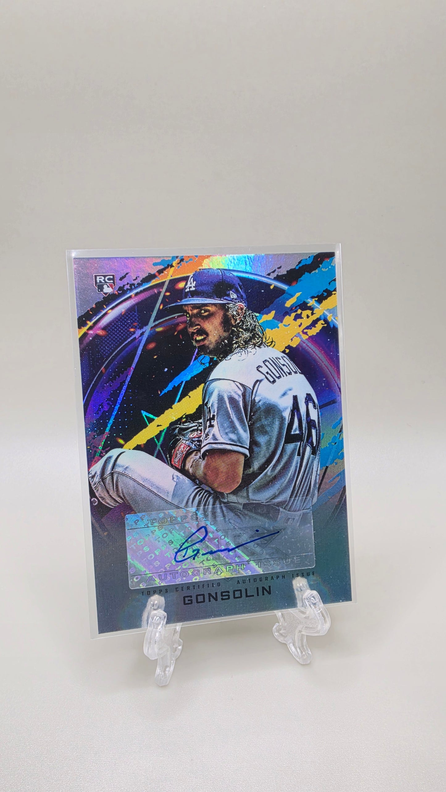 2020 Topps Fire Tony Gonsolin Rookie Auto Card # FA-TG