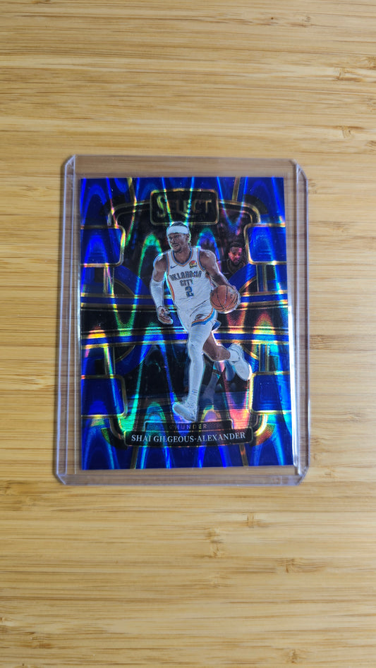 2023-24 Select Shai Gilgeous-Alexander Blue Flash Prizm #/99