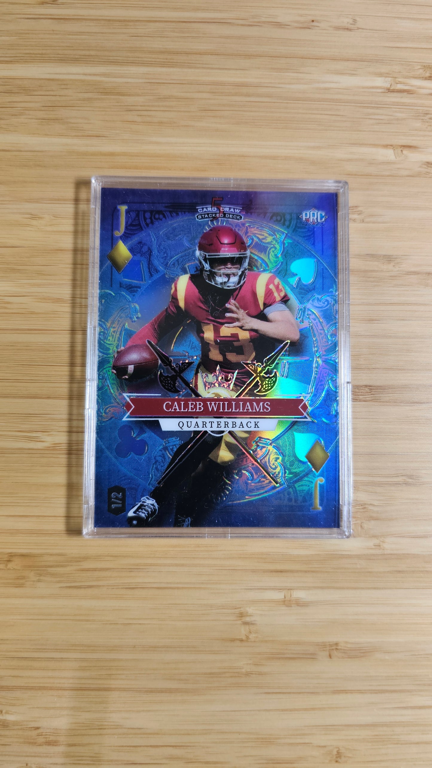 Caleb Williams 2023 Wild Card 5 Card Draw RC #d 1/2 Jack Diamond