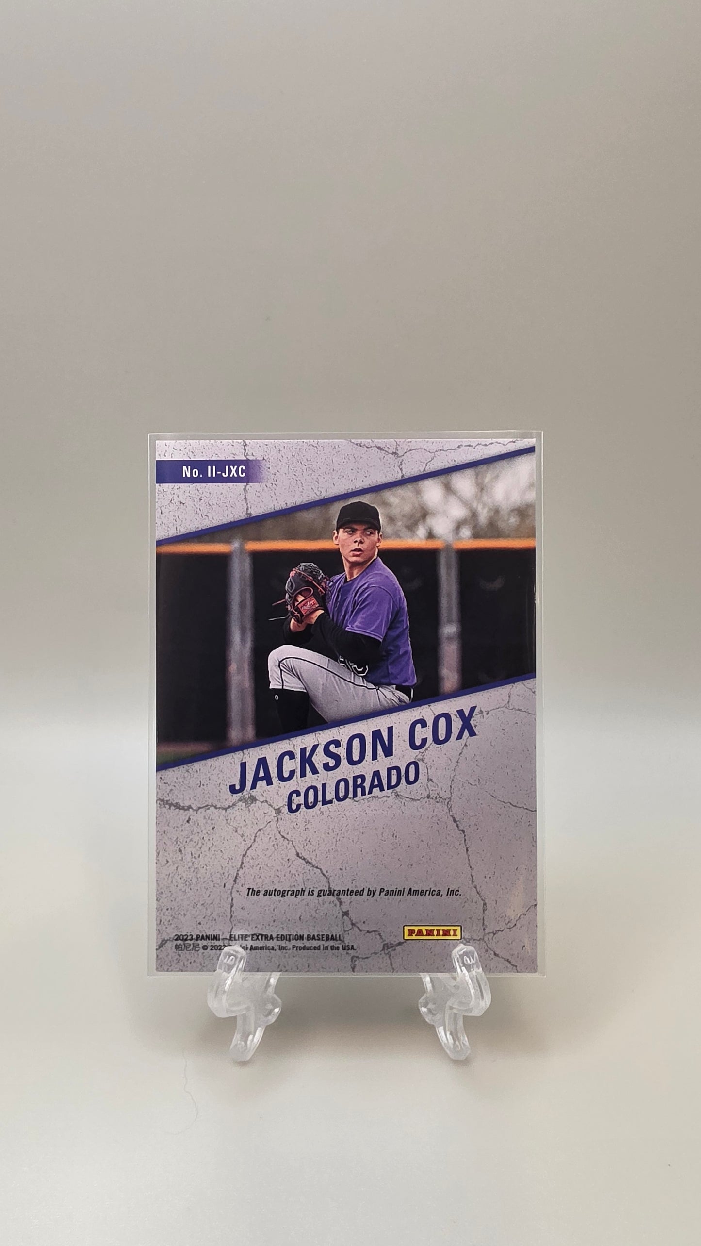 2023 Elite Extra Edition Jackson Cox Impact Impressions Auto #11-JXC