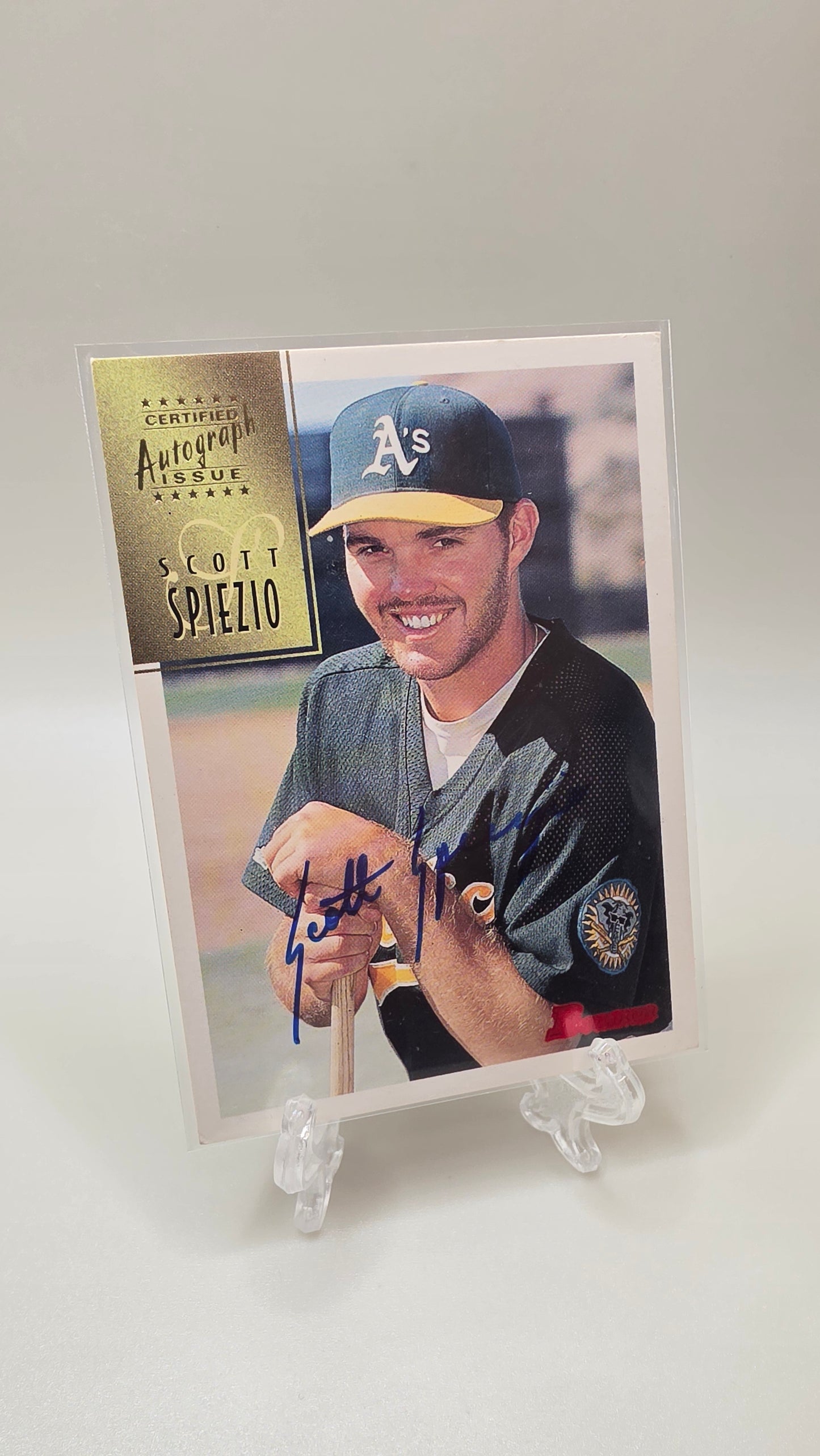 1997 Bowman Baseball Scott Spiezio Autograph Card #CA74