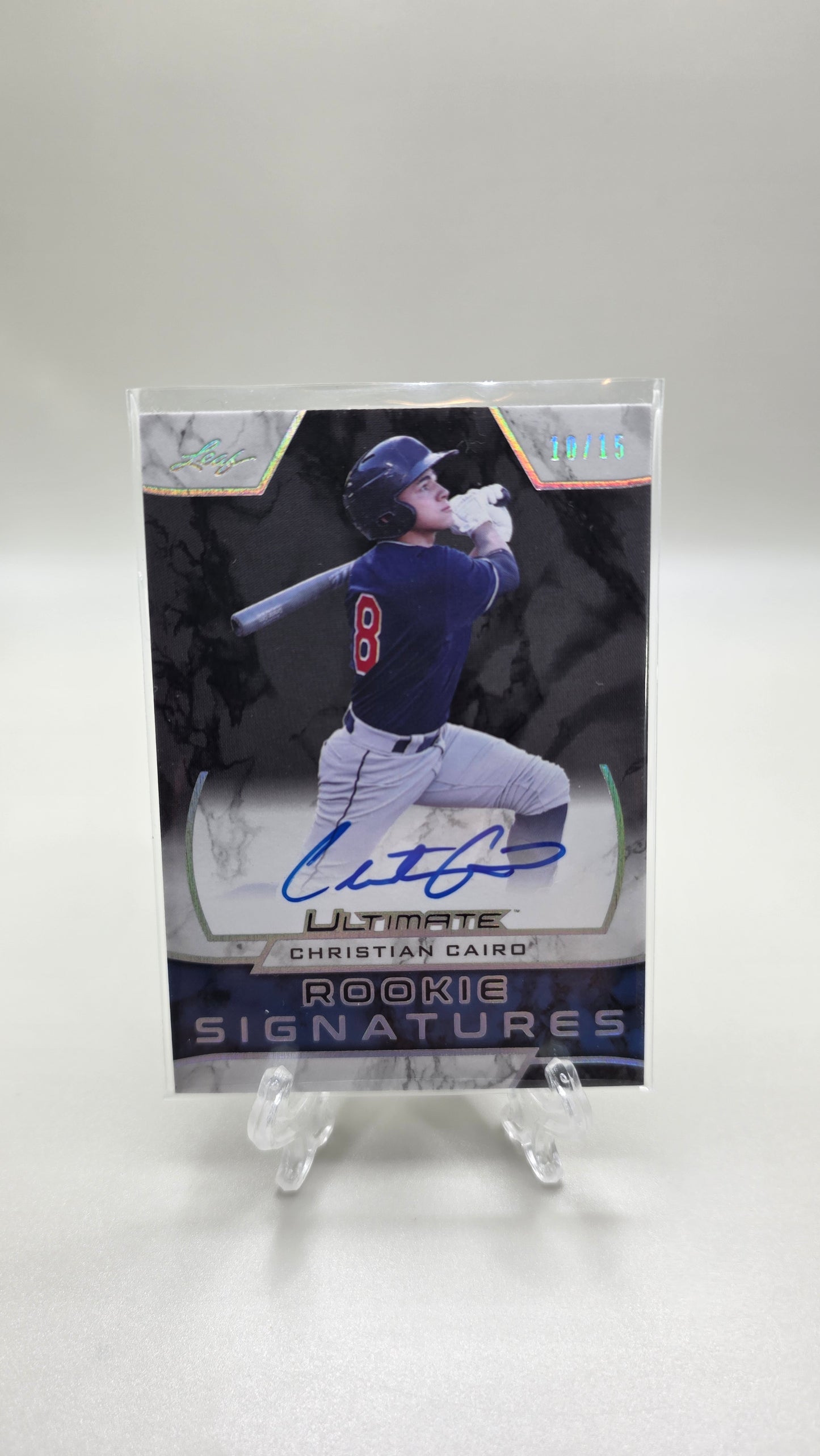 2019 Leaf Ultimate Rookie Signatures Christian Cairo Auto #/15 Card #RS-CC3