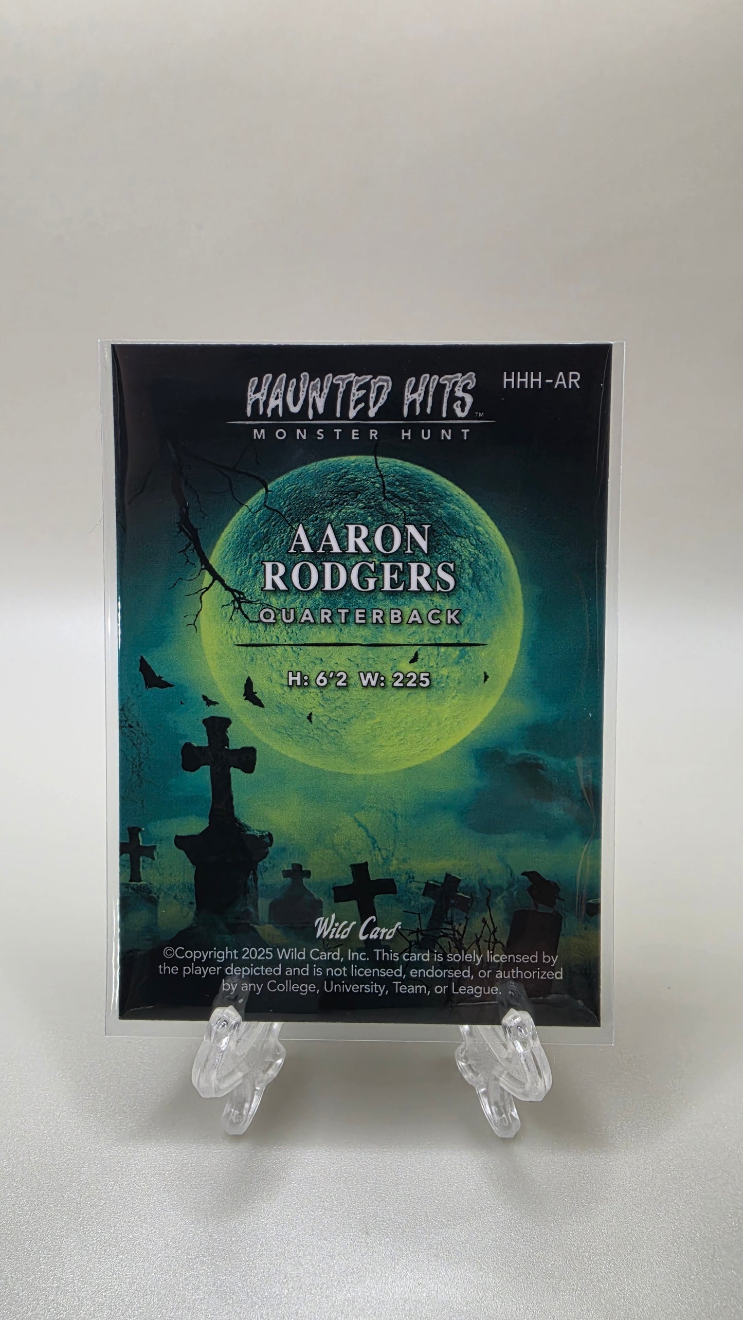 2025 Wild Card Aaron Rodgers Haunted Hits Monster Hunt Lava Yellow /3 #HHH-AR