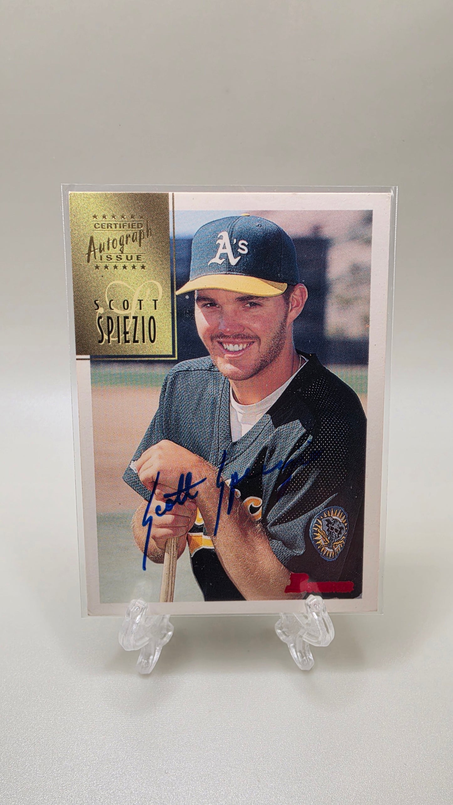 1997 Bowman Baseball Scott Spiezio Autograph Card #CA74