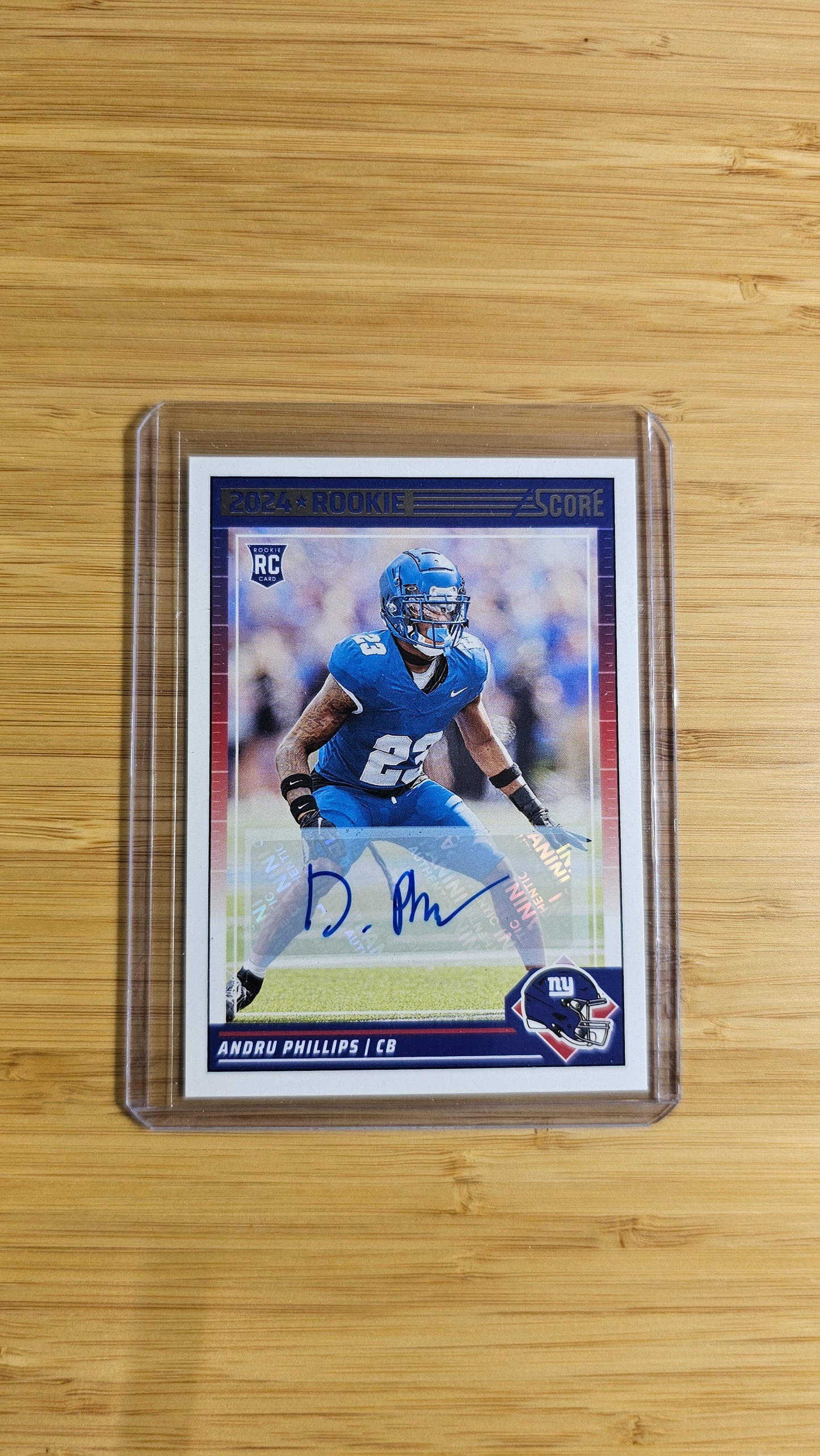 2024 Score Andru Phillips Autograph Card # No.349