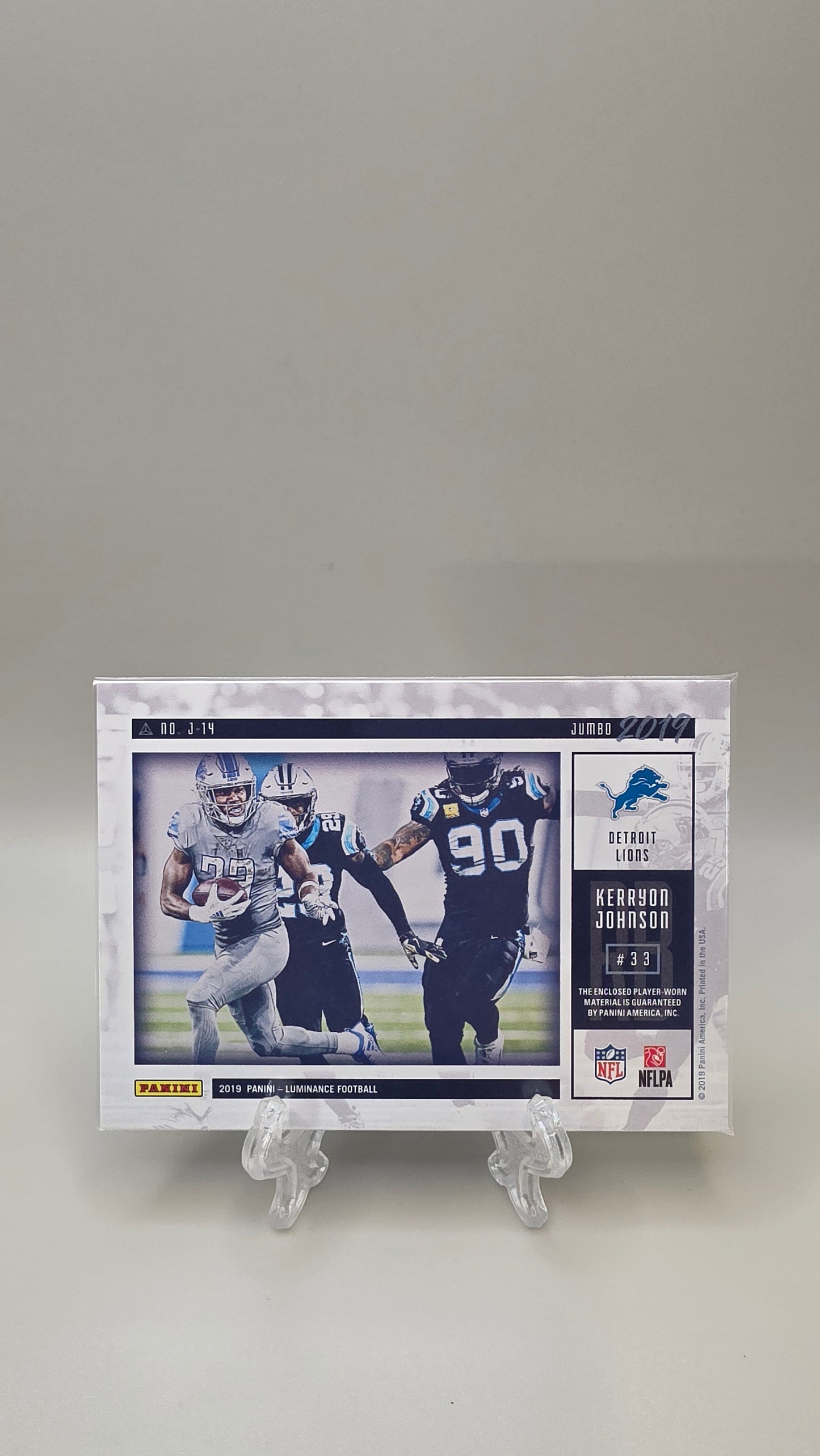 2019 Luminance Kerryon Johnson Jumbo 2019 #J-14