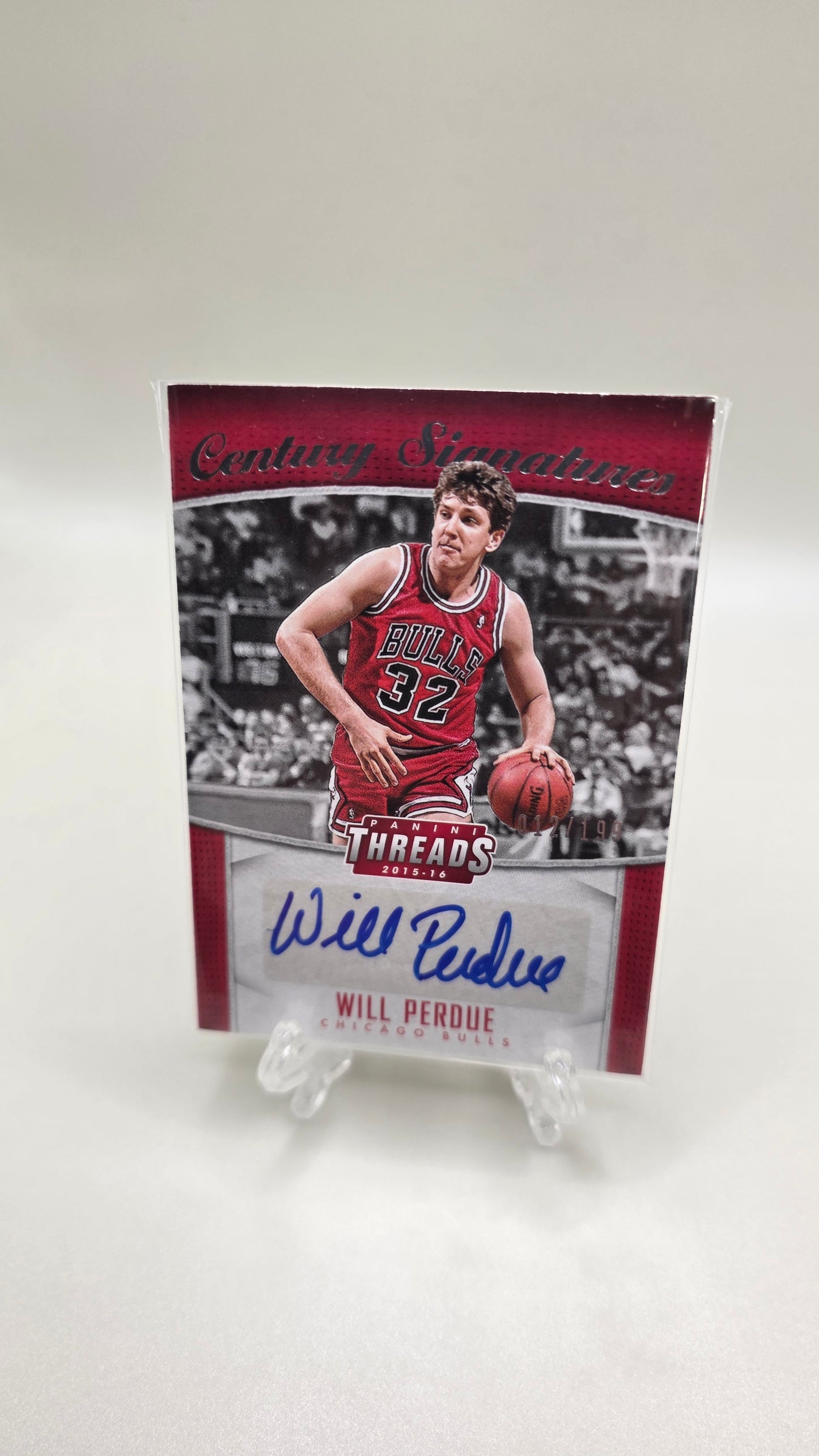2015-16 Panini Threads Century Signatures Will Purdue Auto # /199 Card # CS-WPD