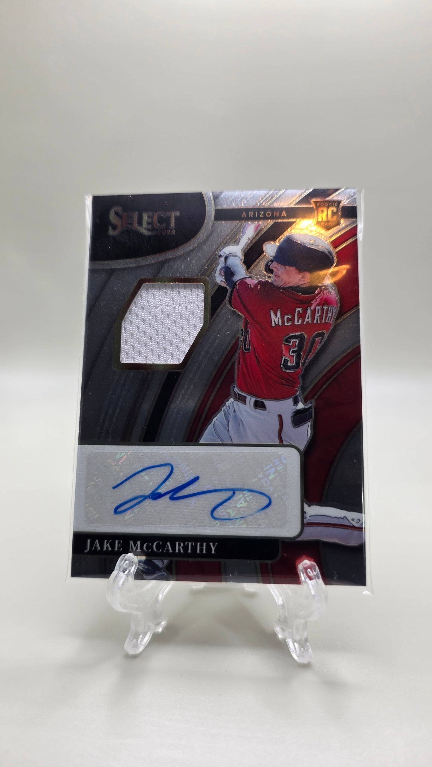 2022 Select Jake McCarthy Rookie Patch Auto # /299 Card #RJA-JM