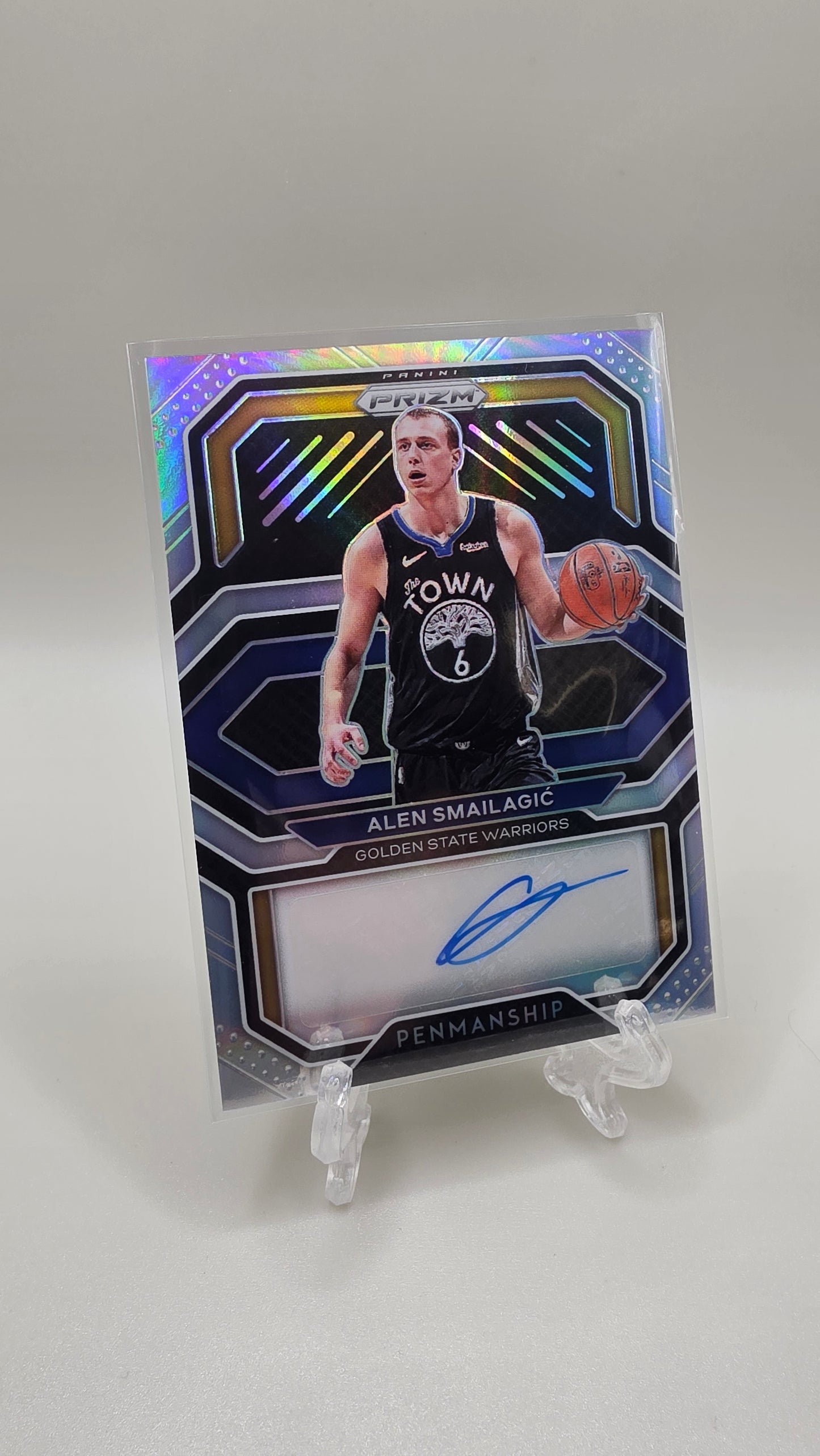 2020-21 Panini Prizm Penmanship Alen Smailagic Auto Card # PE-ALE