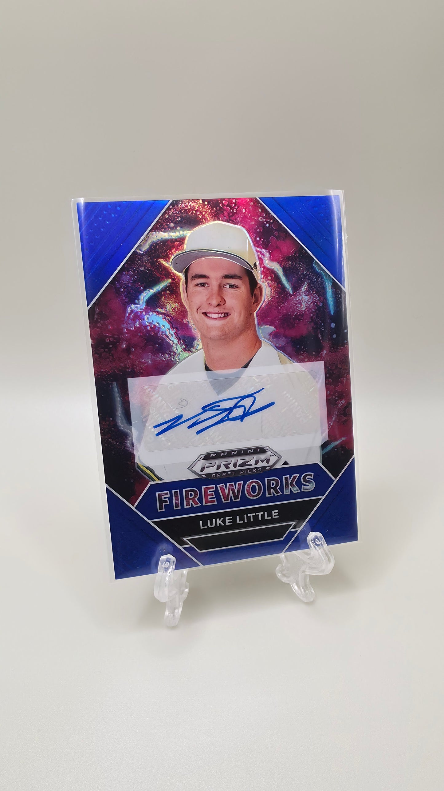 2020 Panini Draft Picks Luke Little Fireworks Auto #/60 Card # PDP188