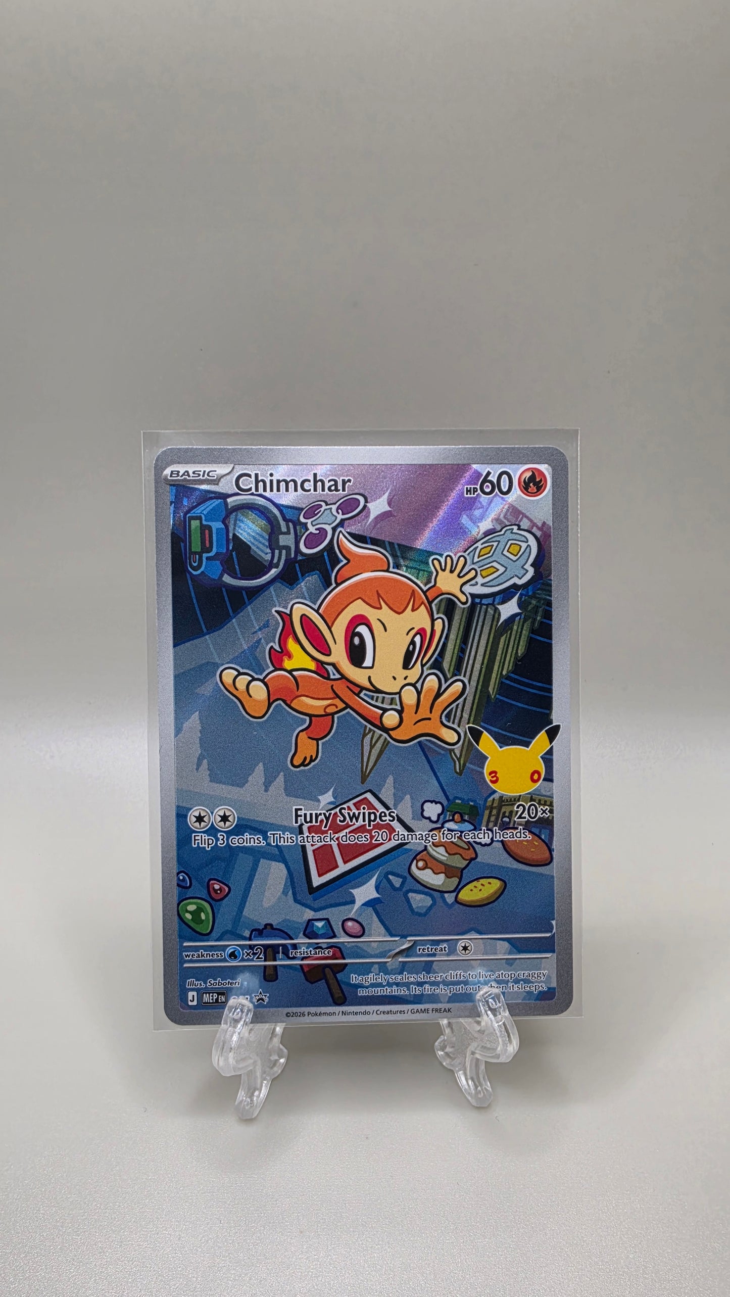 Pokémon TCG Chimchar First Partner Illustration Series 1 Card