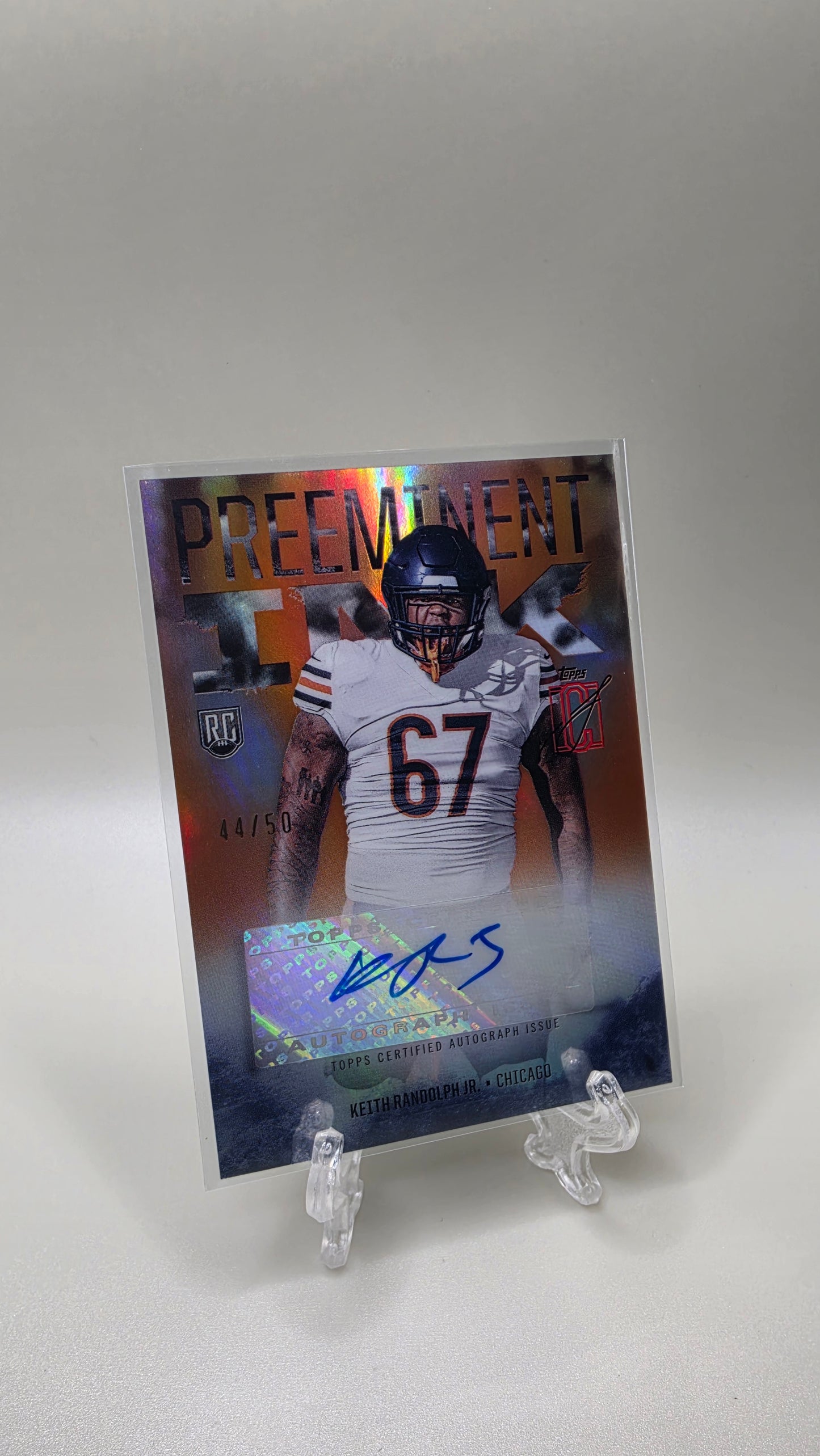 2025 Topps Signature Keith Randolph Jr Preeminent Ink Auto #/50 Card # PI-KR