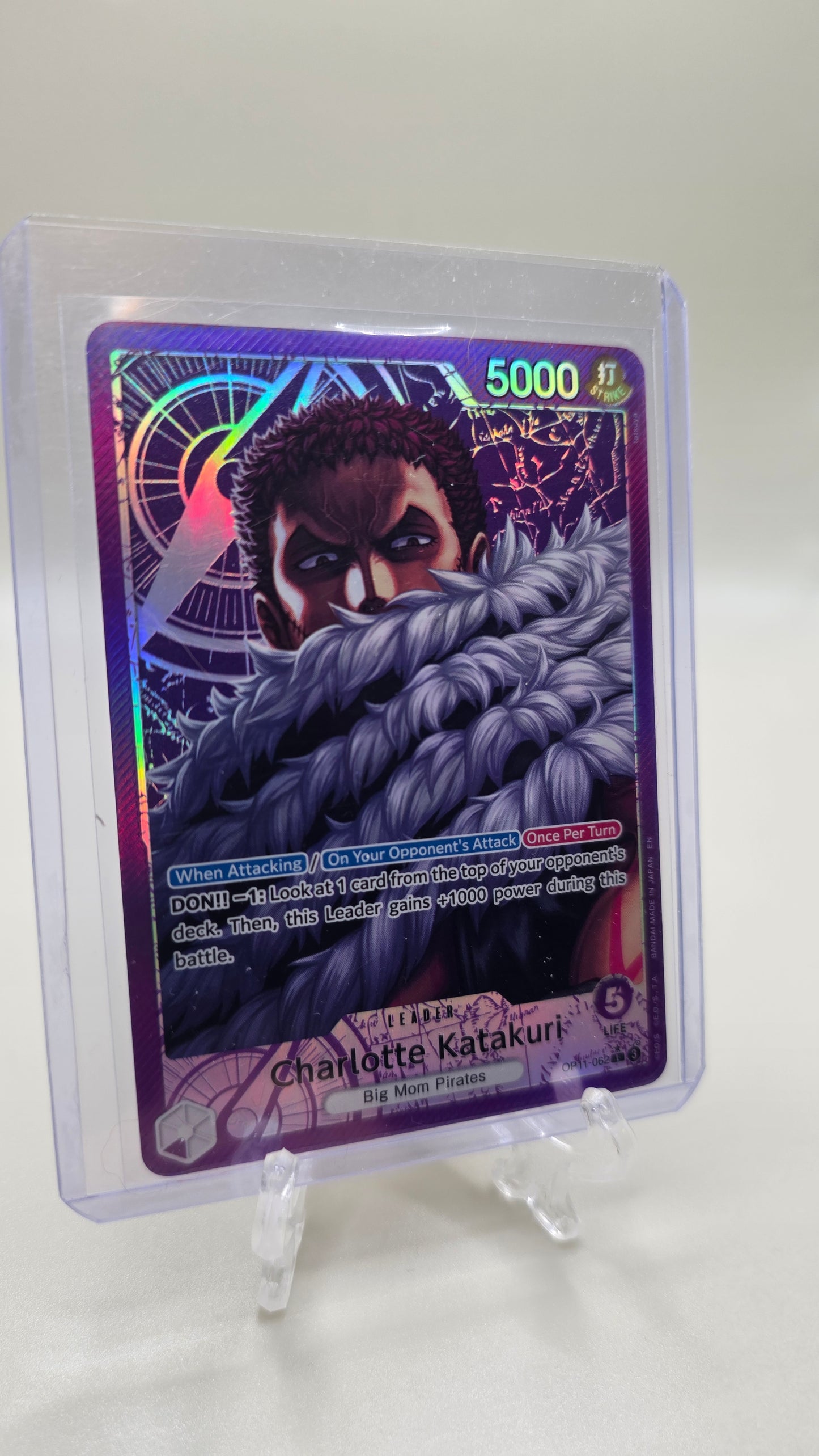 Charlotte Katakuri OP11-062 L⭐ Alt Art One Piece TCG (A Fist of Divine Speed Set) English