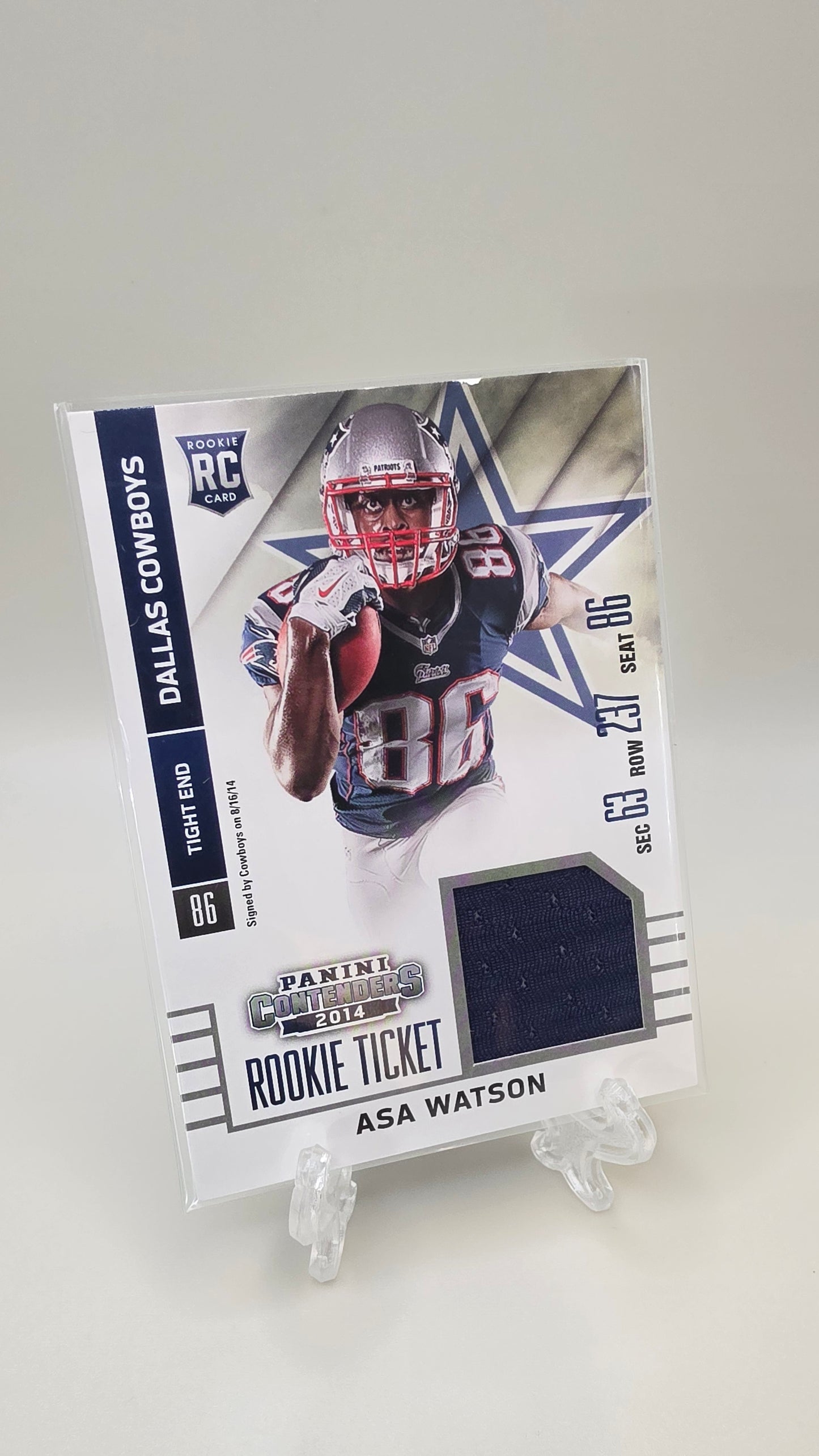 2014 Contenders Asa Watson Rookie Ticket Swatch #RTS-5