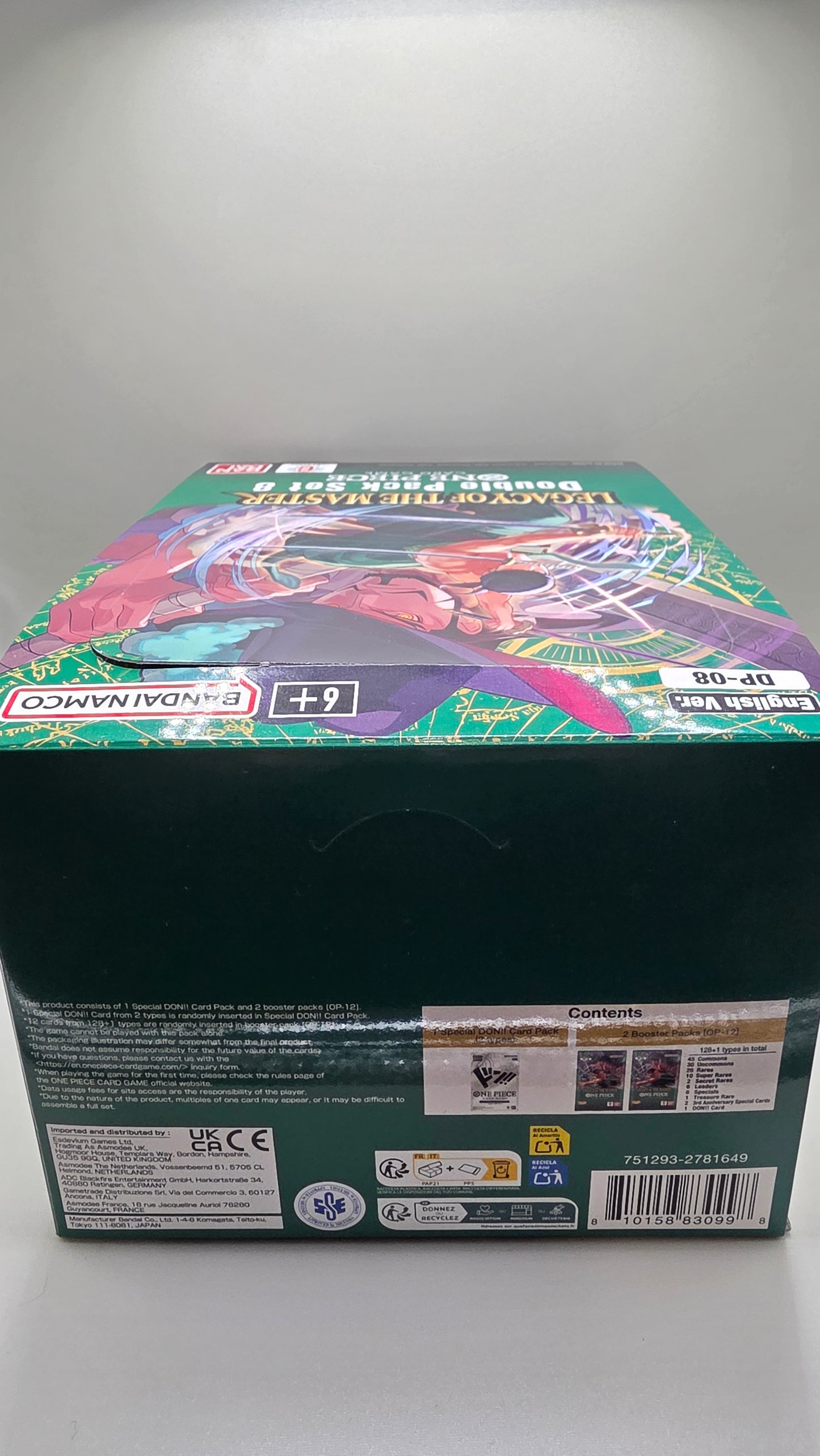 One Piece TCG OP12 Double Packs Set 8 - Legacy of the Master ENGLISH (x8 Double Packs)