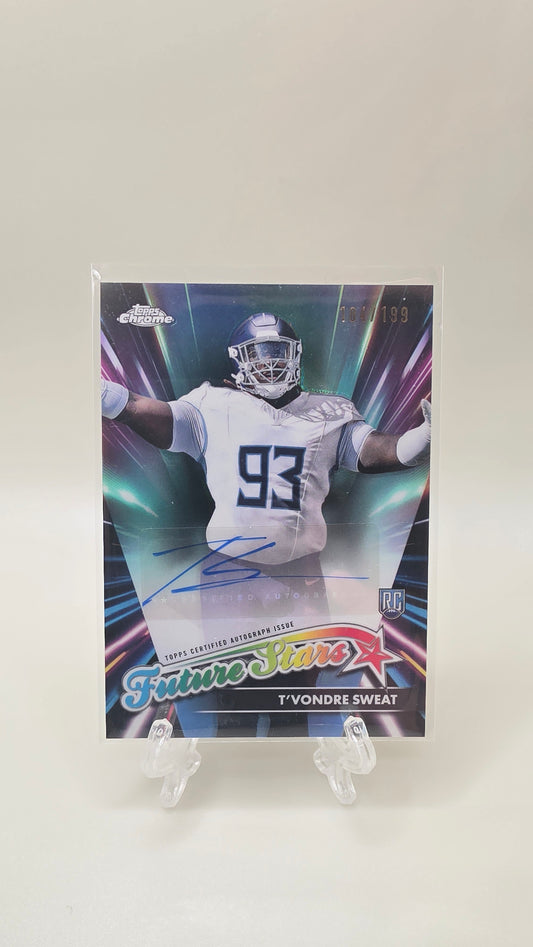 2024 Topps Chrome T'Vondre Sweat Future Stars Auto /199 #FSA-TS