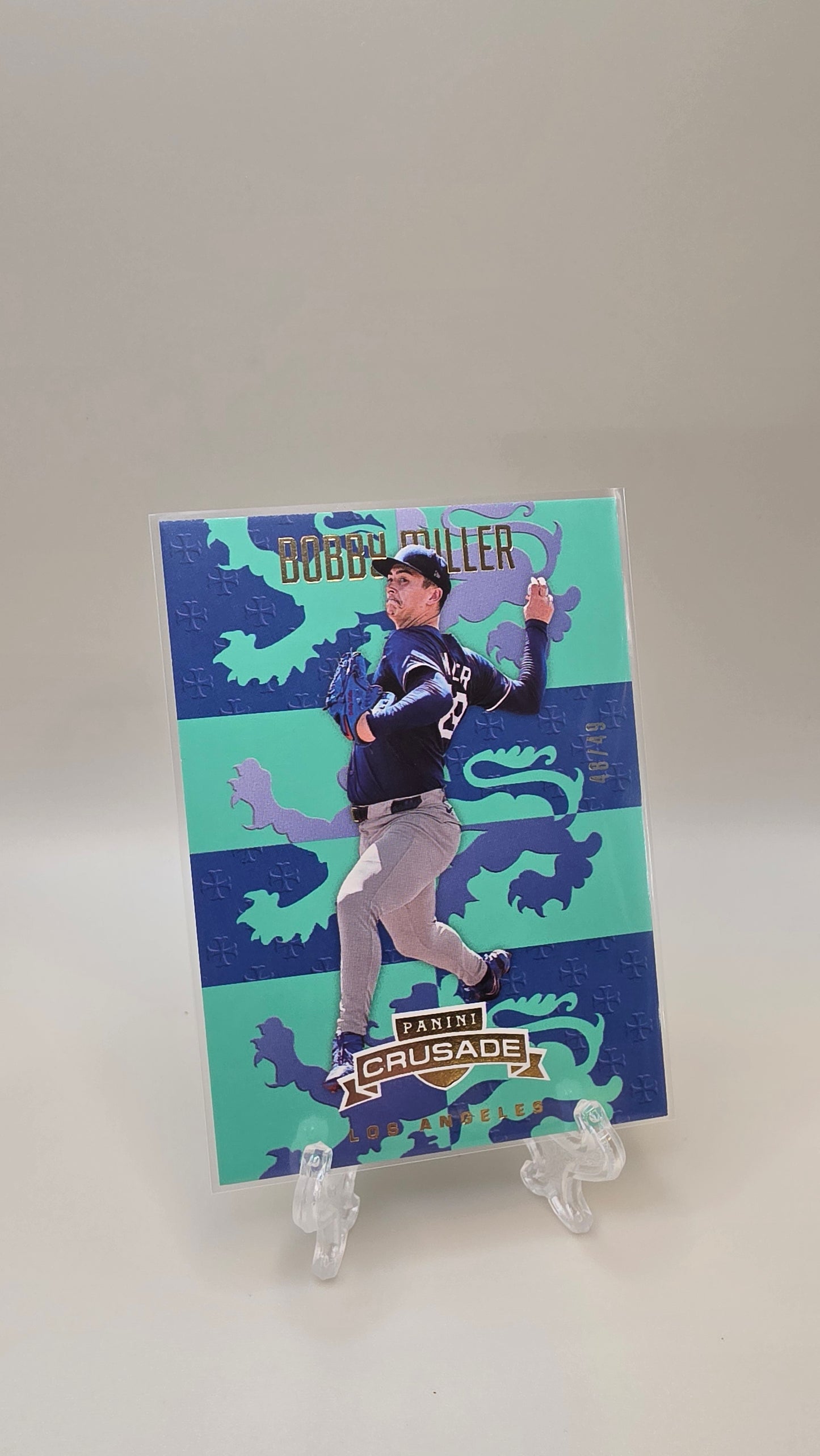 2025 Panini Crusade Bobby Miller Blue /49 #29