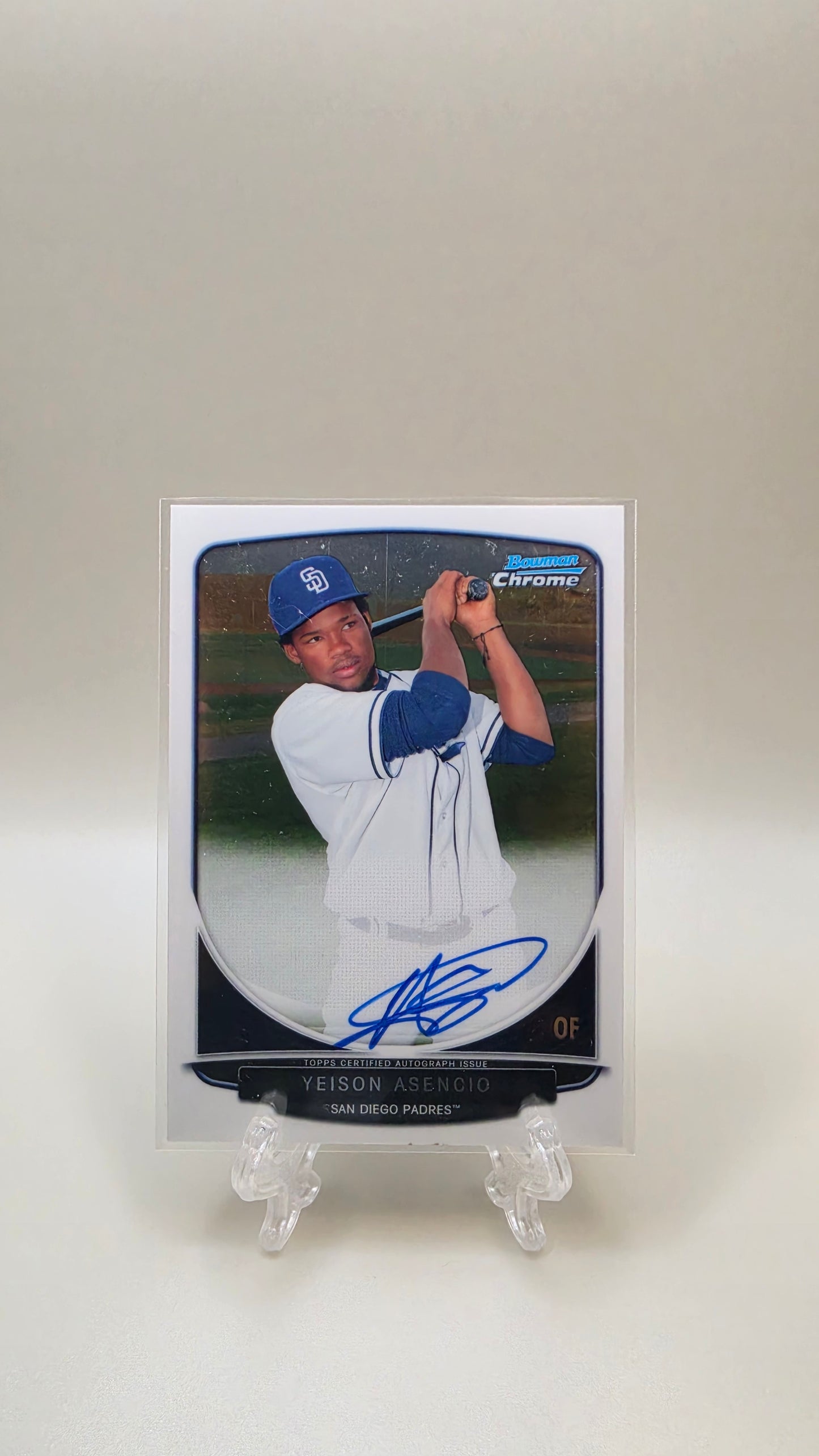 2013 Bowman Chrome Yeison Asencio Auto #BCA-YA