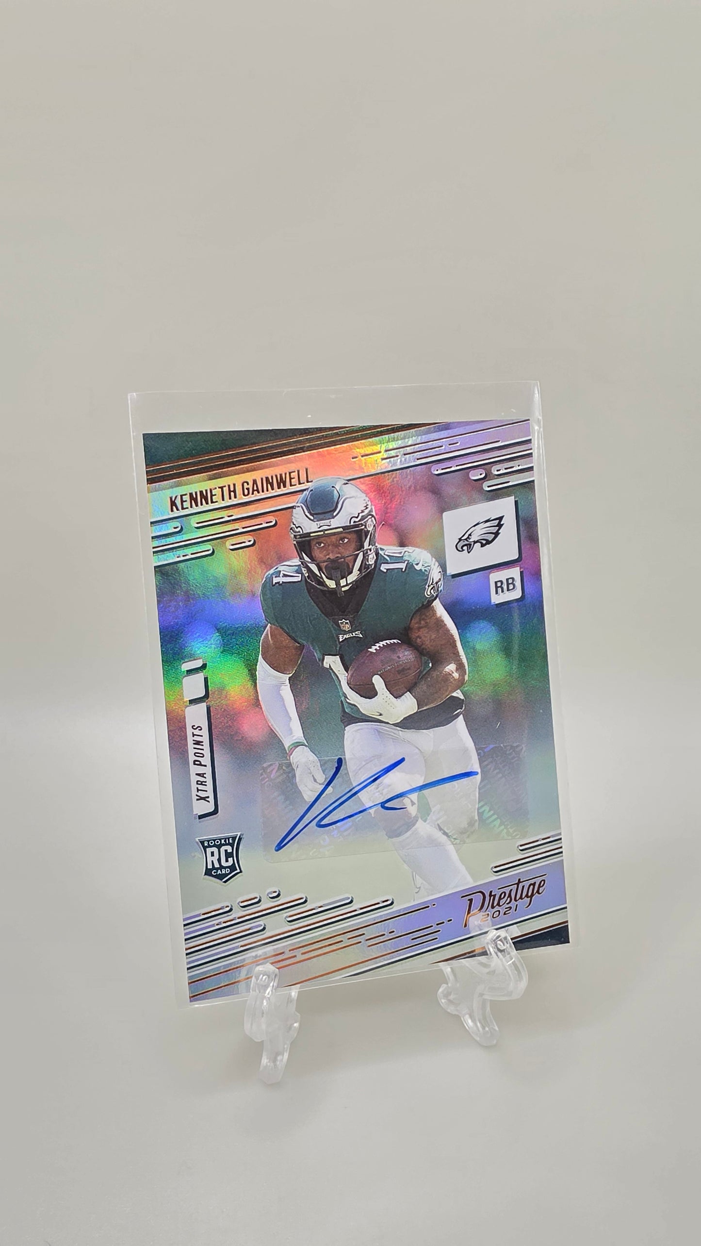 2021 Chronicles Prestige Kenneth Gainwell Xtra Points Rookie Auto #217