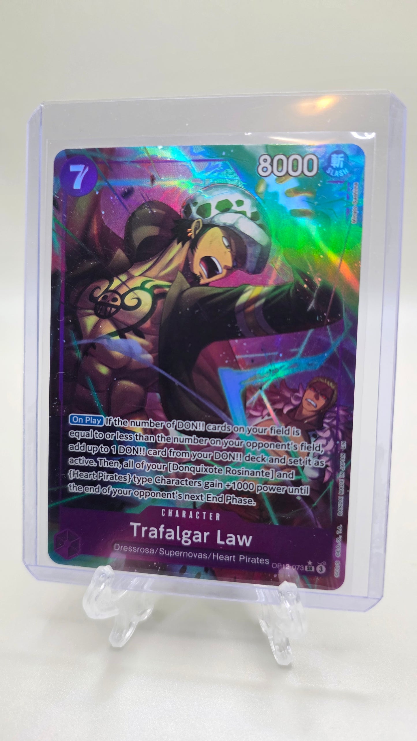 Trafalgar Law OP12-073 SR⭐ Alt Art One Piece TCG (Legacy of the Master set) English