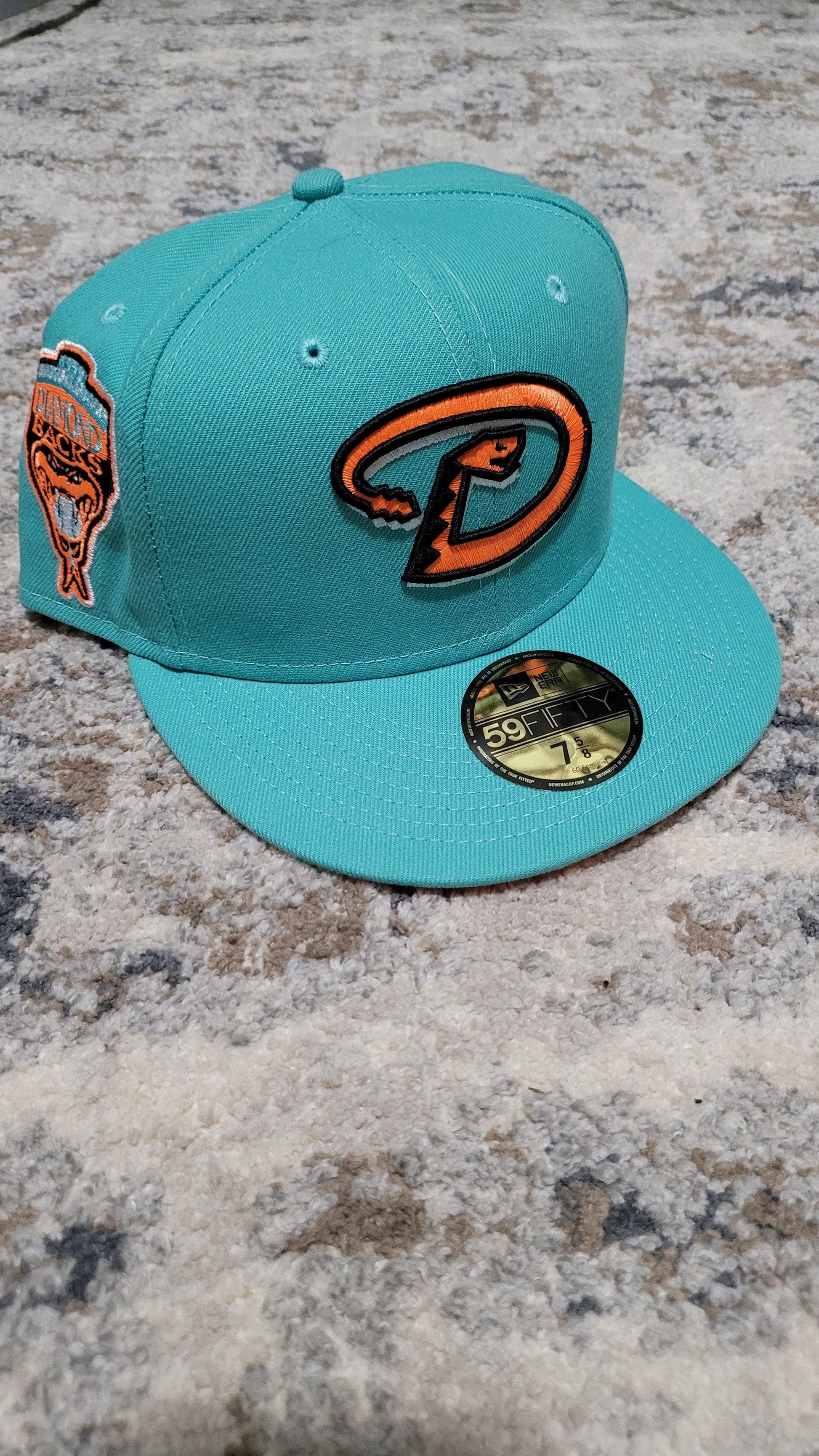 Cap City Exclusive Tampa Bay Rays Fitted Hat Size 7 5/8 Teal UV