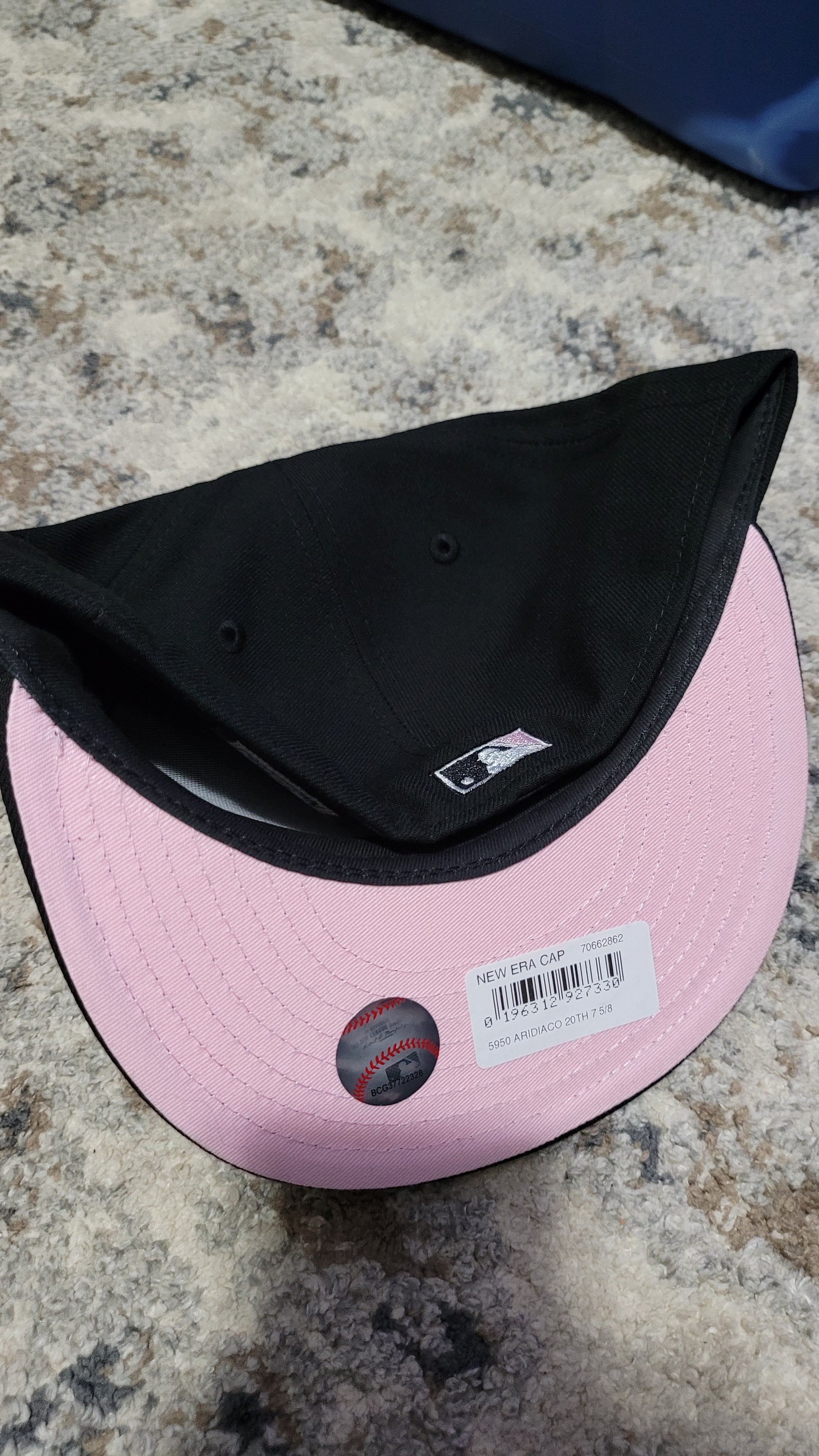 New Era, Accessories, New Era 59fifty Arizona Diamondbacks Fitted Hat  Size 7 58 Pink Uv Side Patch