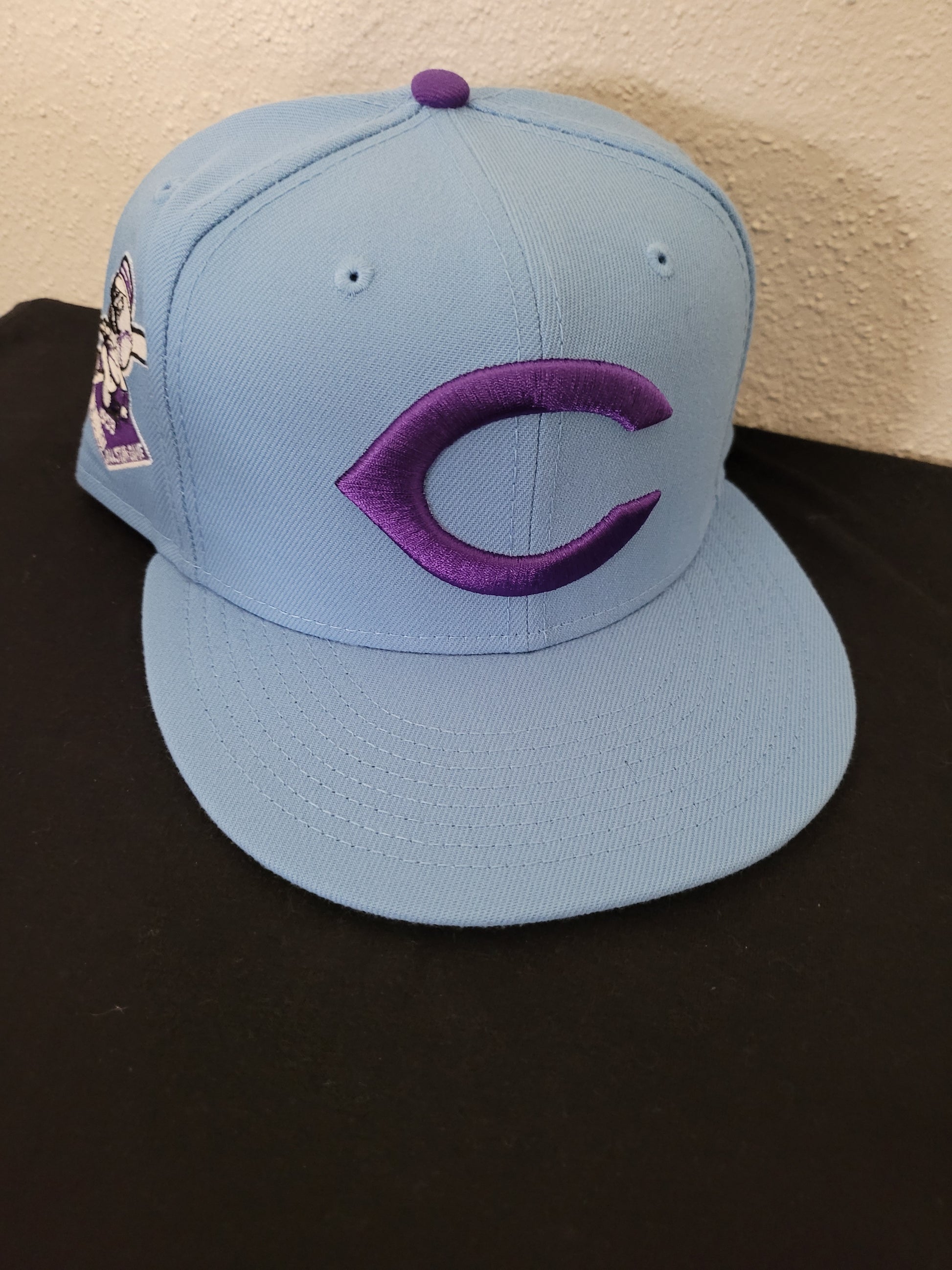 Exclusive Fitted Cincinnati Reds Exclusive Lavender with Pink Under Visor