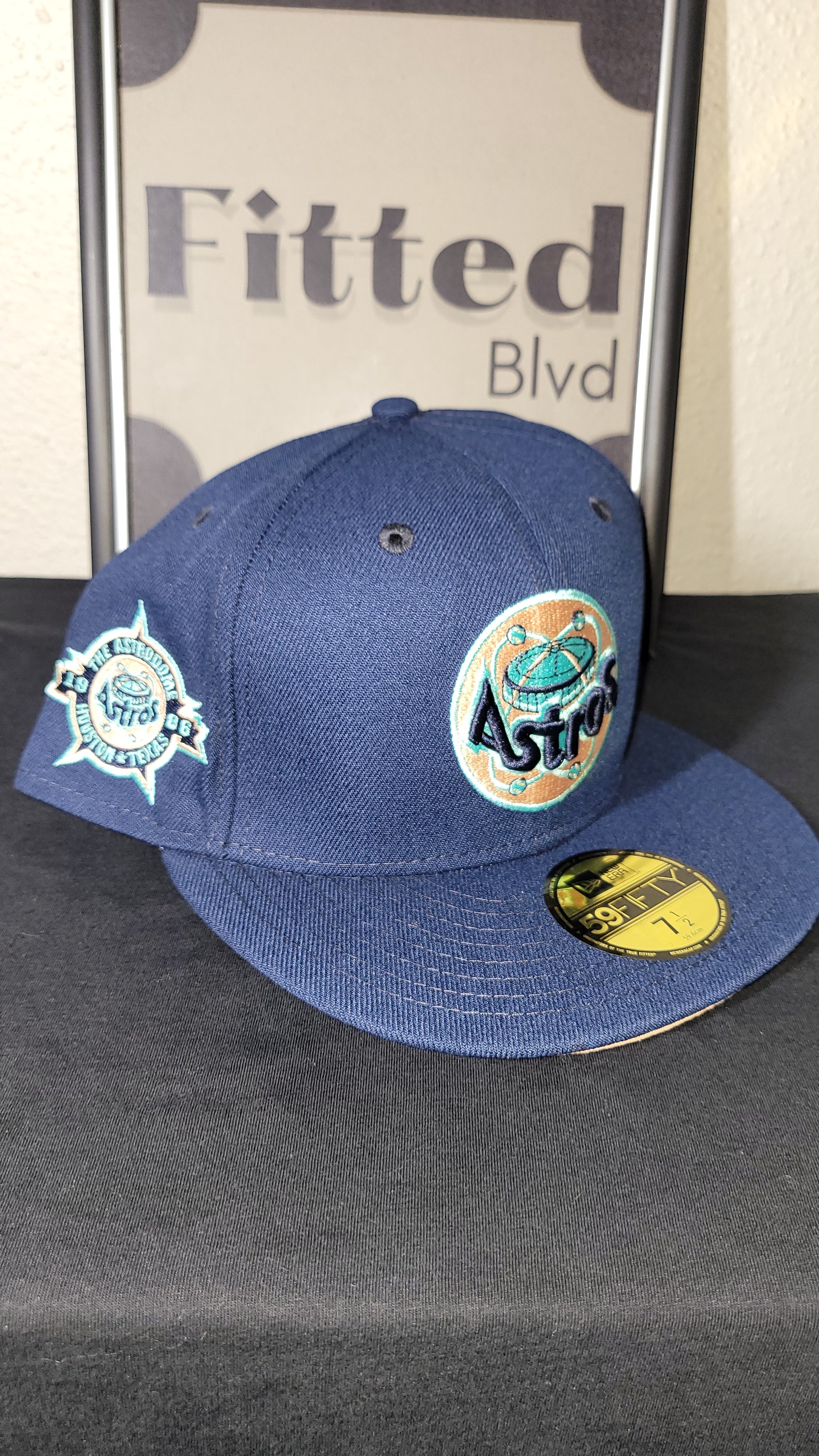 Lids Exclusive Houston Astros 7 1/2 Fitted Hat New Era Oceanside Peach