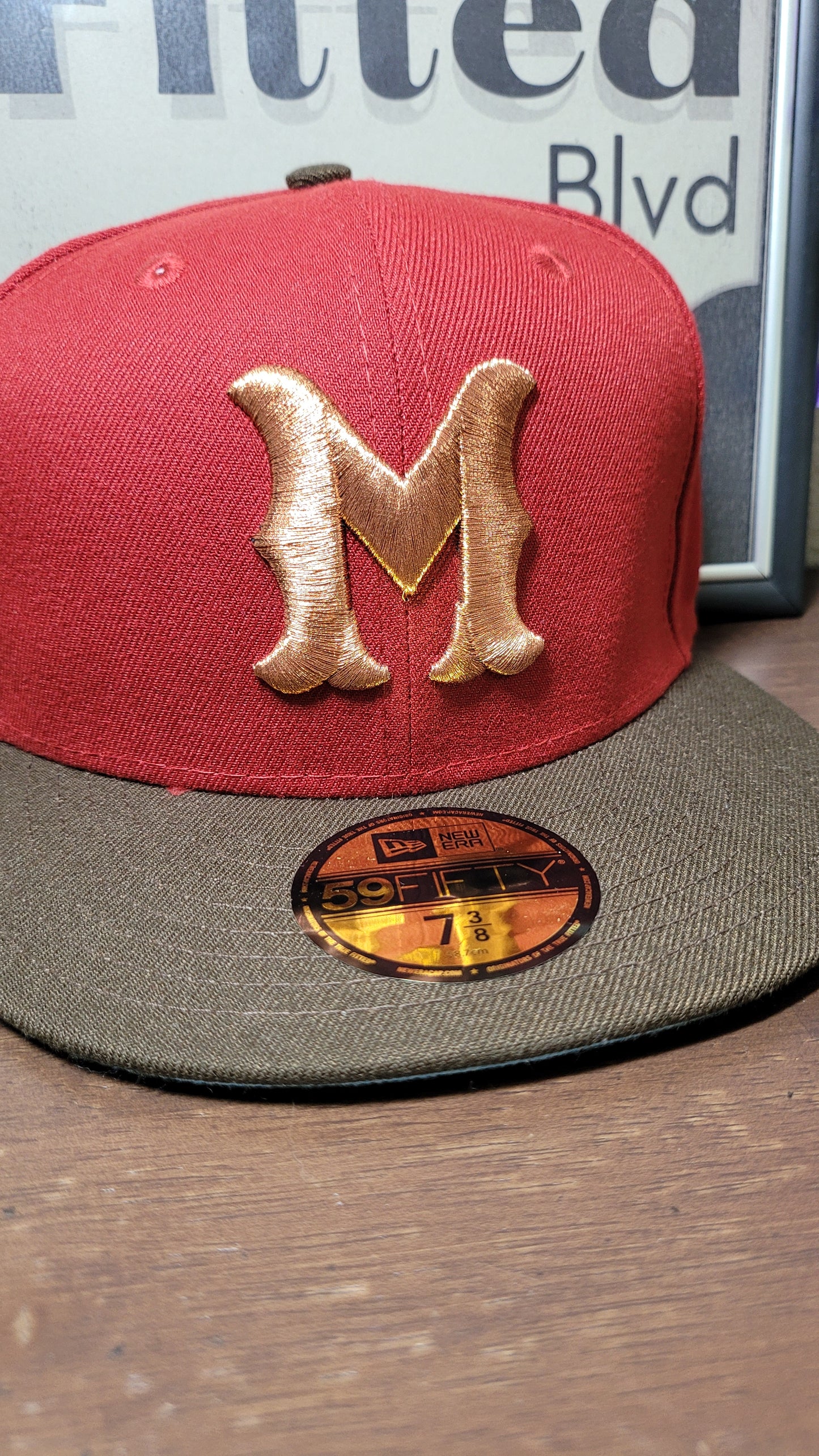 New Era Fitted Hat 7 MLB Montreal Royals Minor League Metallic